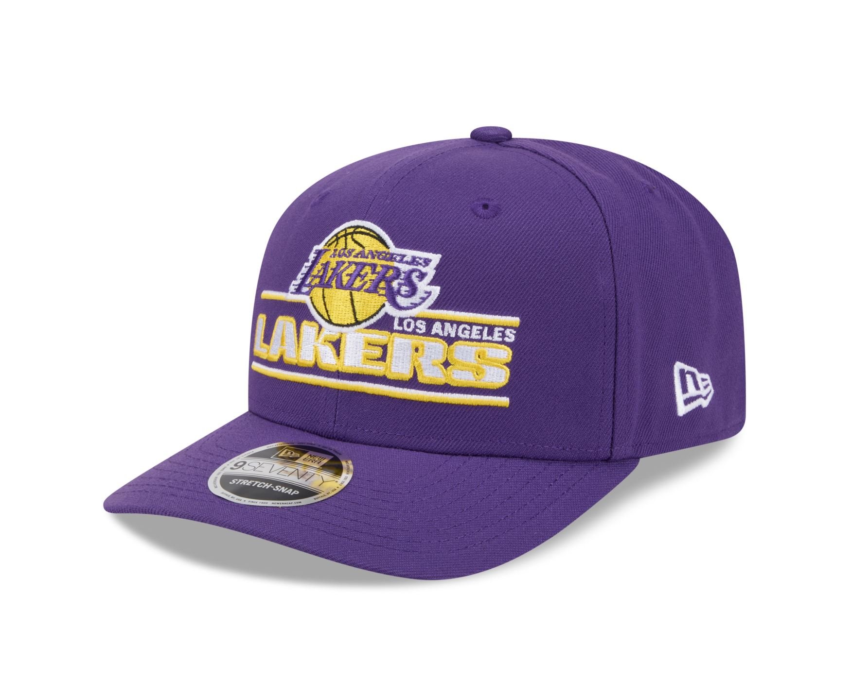 Bone New Era 9SEVENTY STRETCH SNAP Los Angeles Lakers NBA Roxo