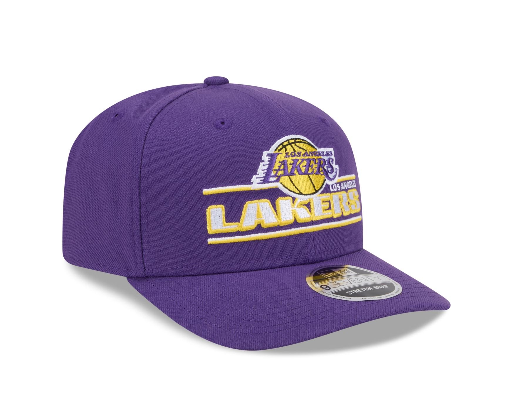Bone New Era 9SEVENTY STRETCH SNAP Los Angeles Lakers NBA Roxo Roxo 3