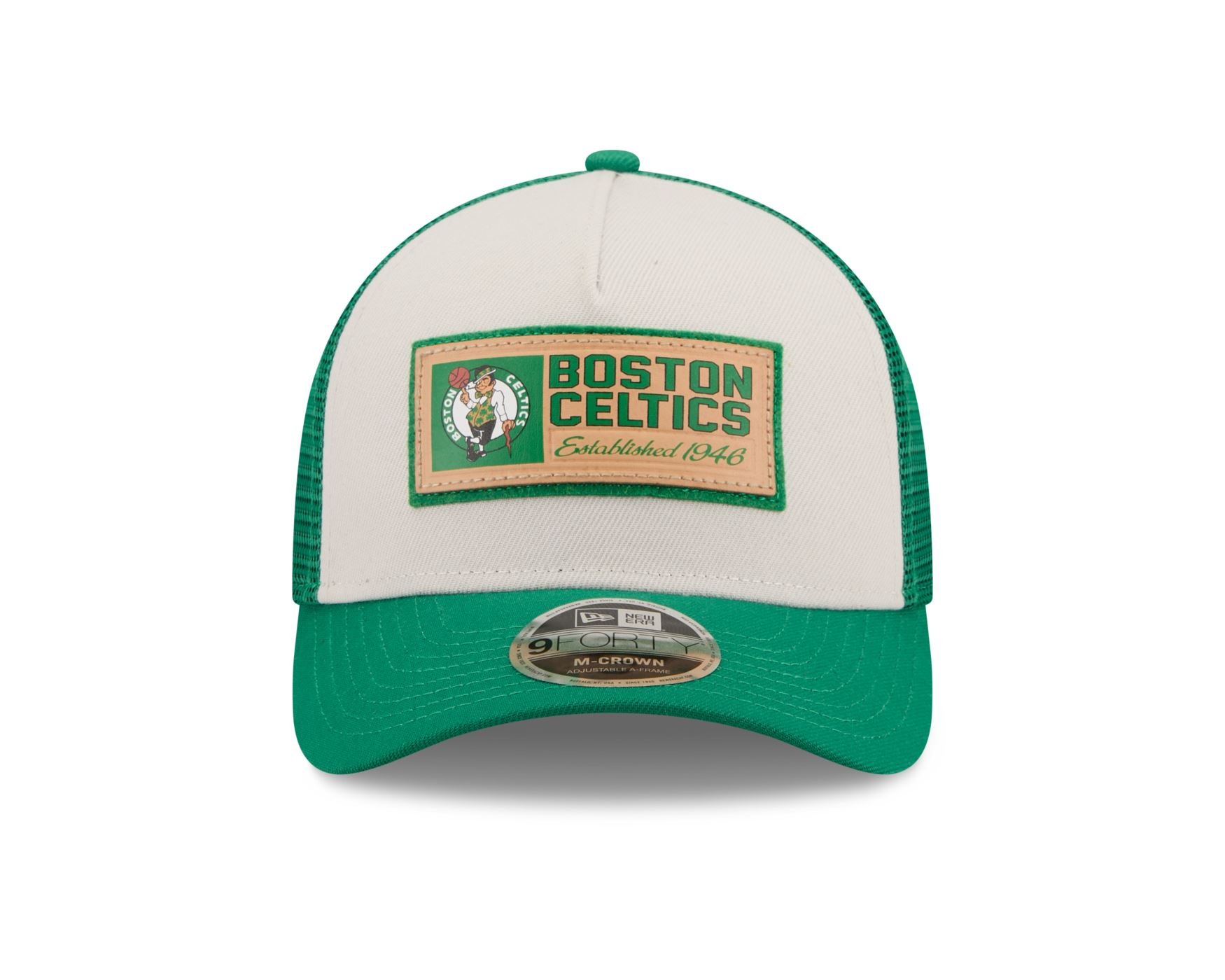 Bone New Era 9FORTY M-CROWN Boston Celtics NBA Verde Verde 2
