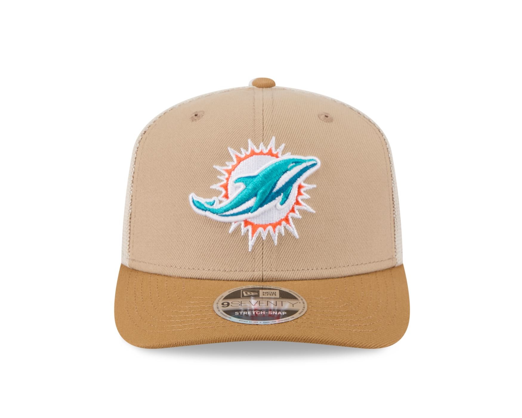 Bone New Era 9SEVENTY STRETCH SNAP Miami Dolphins NFL Bege Bege 2