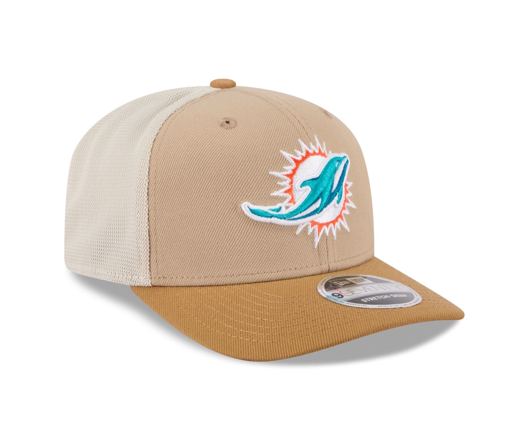 Bone New Era 9SEVENTY STRETCH SNAP Miami Dolphins NFL Bege Bege 3
