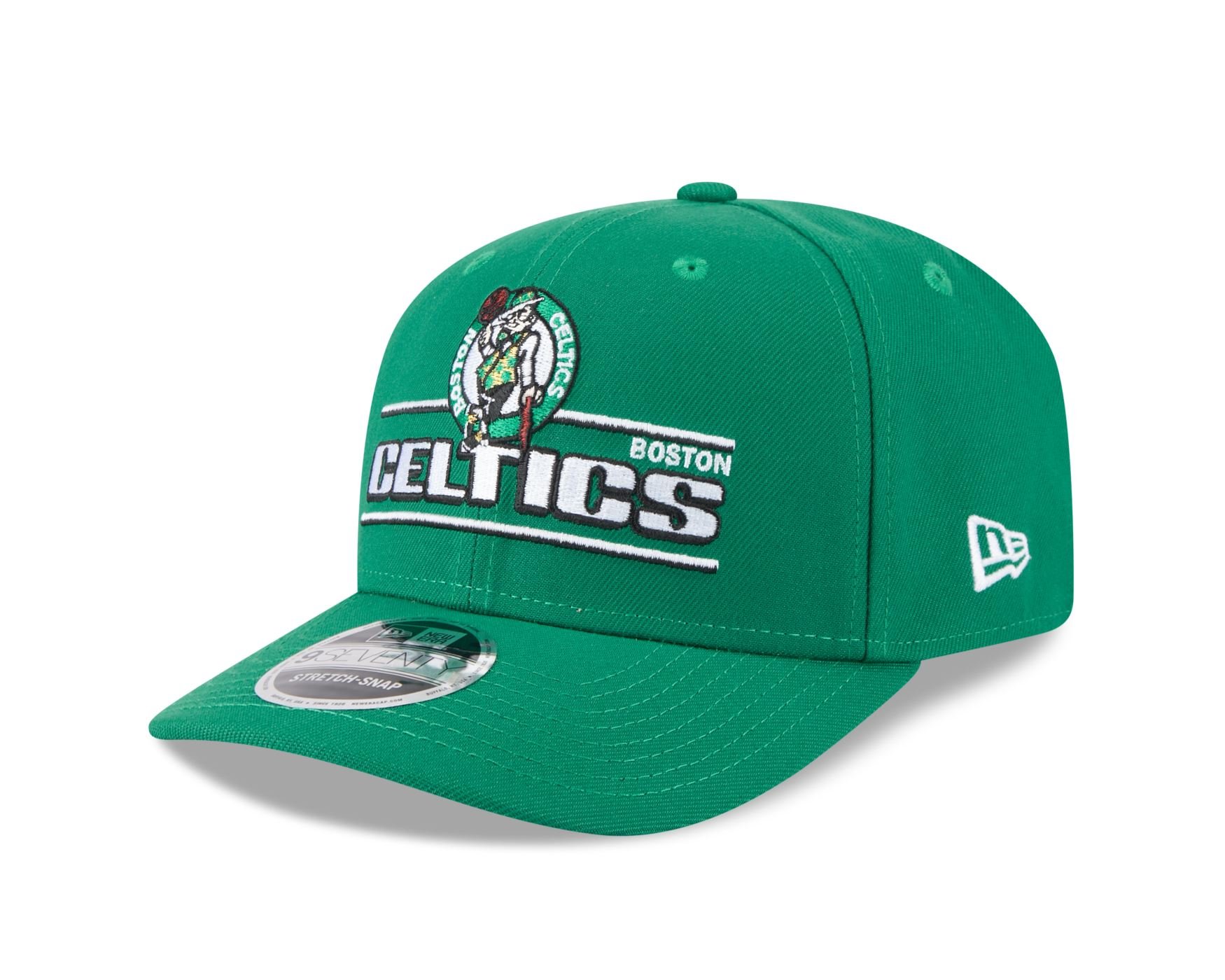 Bone New Era 9SEVENTY STRETCH SNAP Boston Celtics NBA Verde
