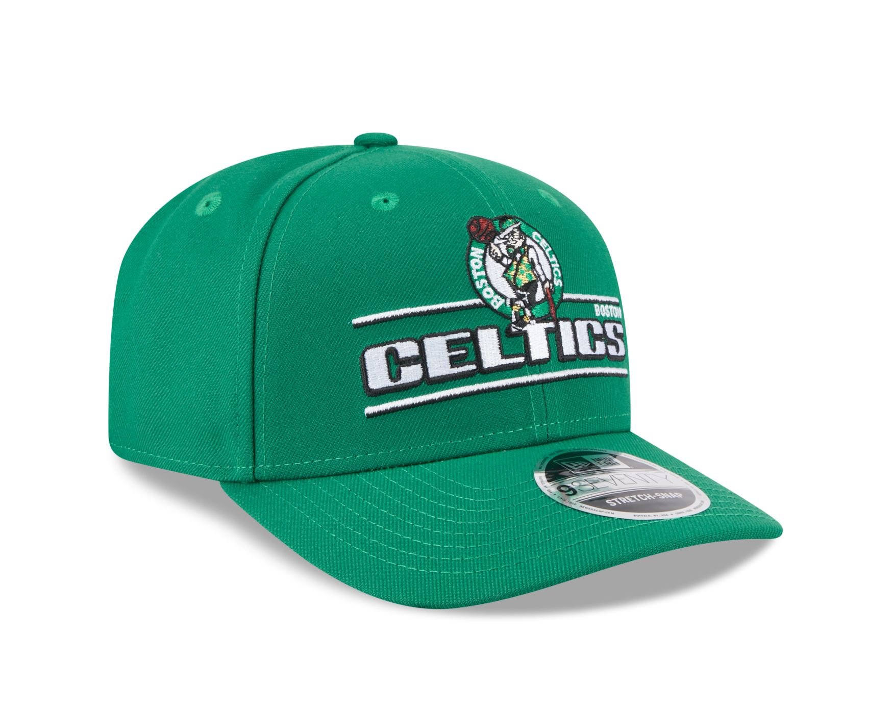 Bone New Era 9SEVENTY STRETCH SNAP Boston Celtics NBA Verde Verde 3