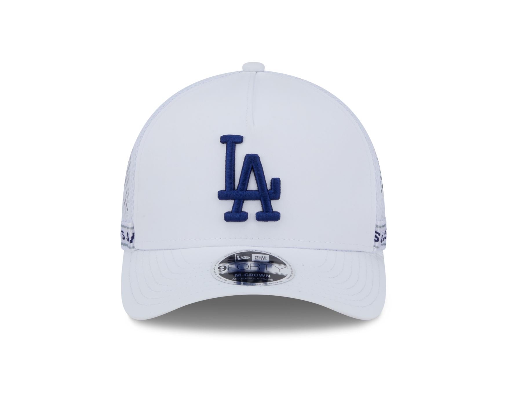 Bone New Era 9FORTY M-CROWN Los Angeles Dodgers MLB Azul Branco 2