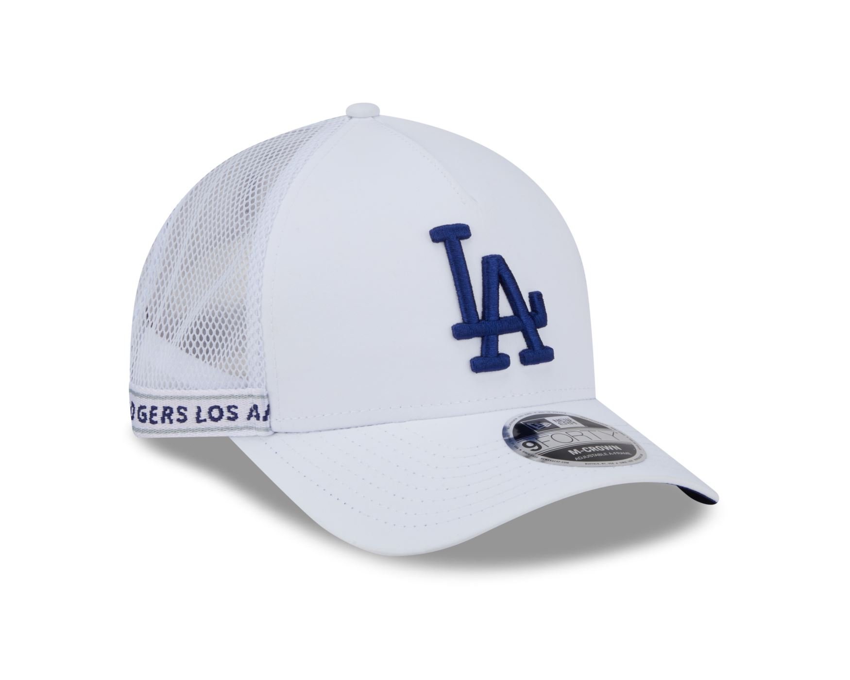 Bone New Era 9FORTY M-CROWN Los Angeles Dodgers MLB Azul Branco 3
