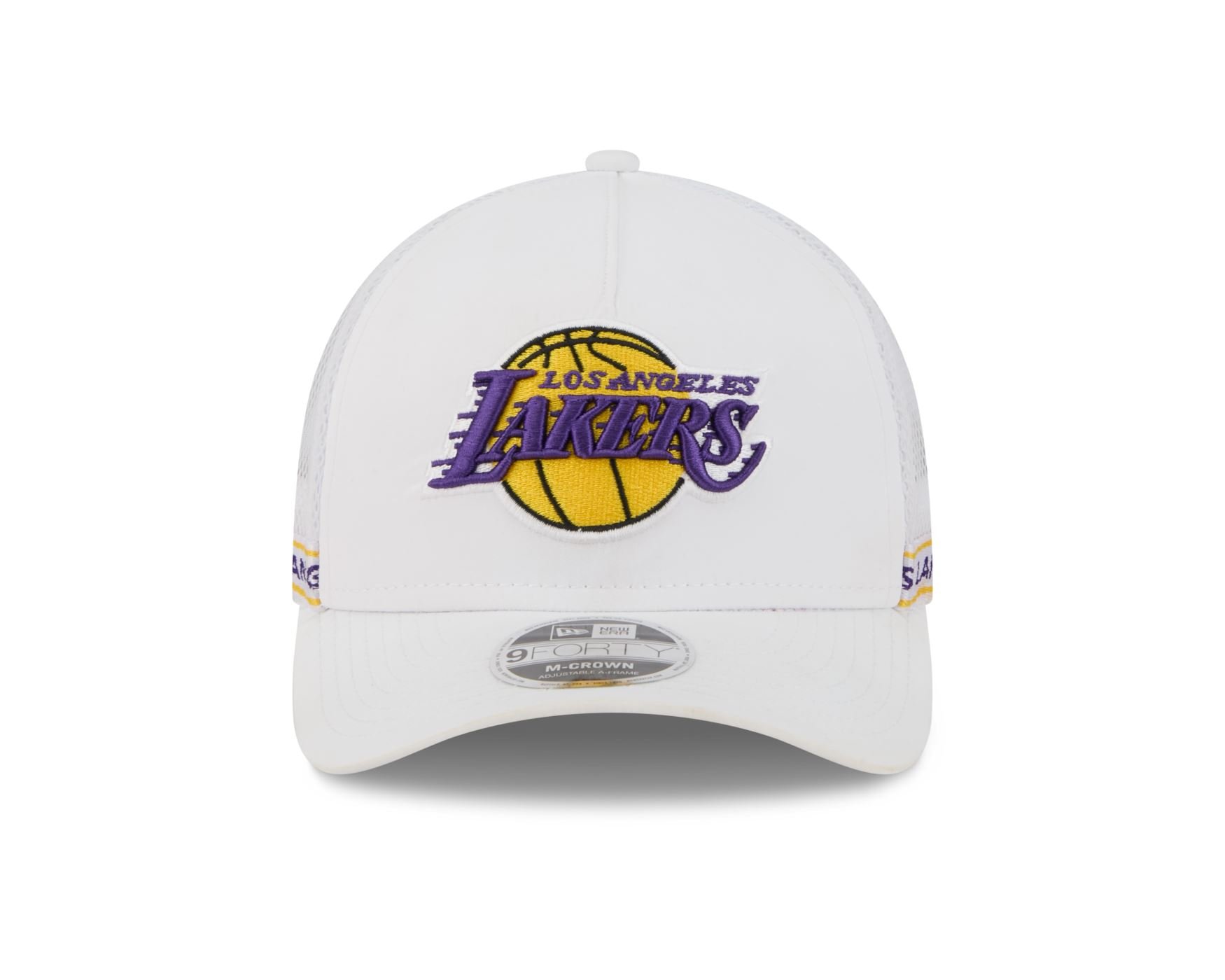 Bone New Era 9FORTY M-CROWN Los Angeles Lakers NBA Roxo Branco 2