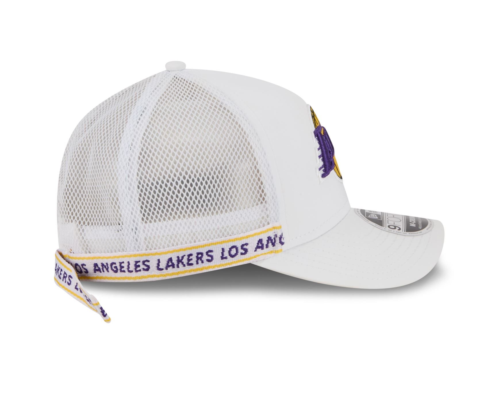 Bone New Era 9FORTY M-CROWN Los Angeles Lakers NBA Roxo Branco 4