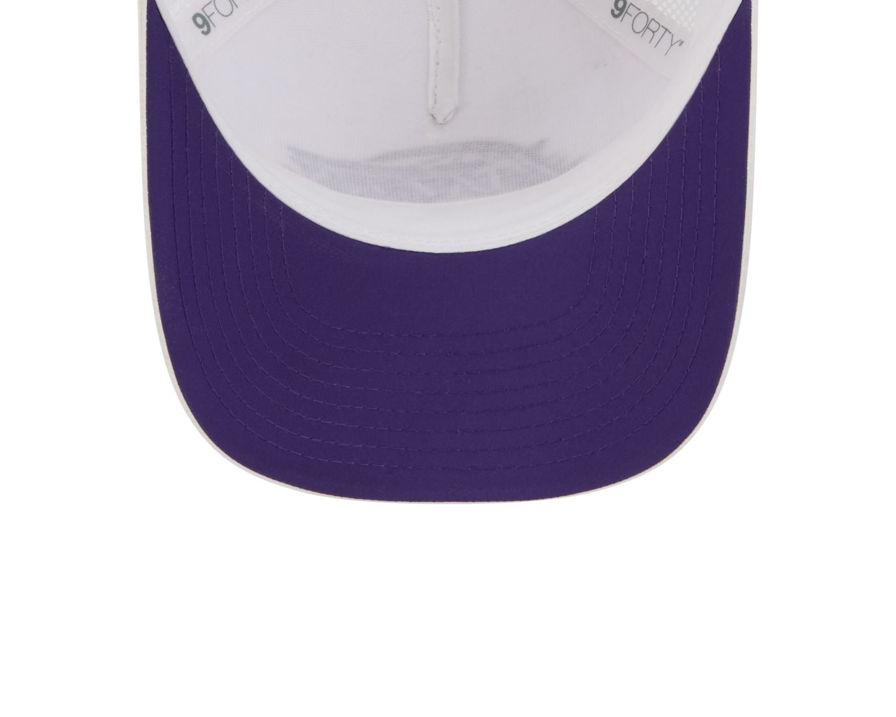 Bone New Era 9FORTY M-CROWN Los Angeles Lakers NBA Roxo Branco 6