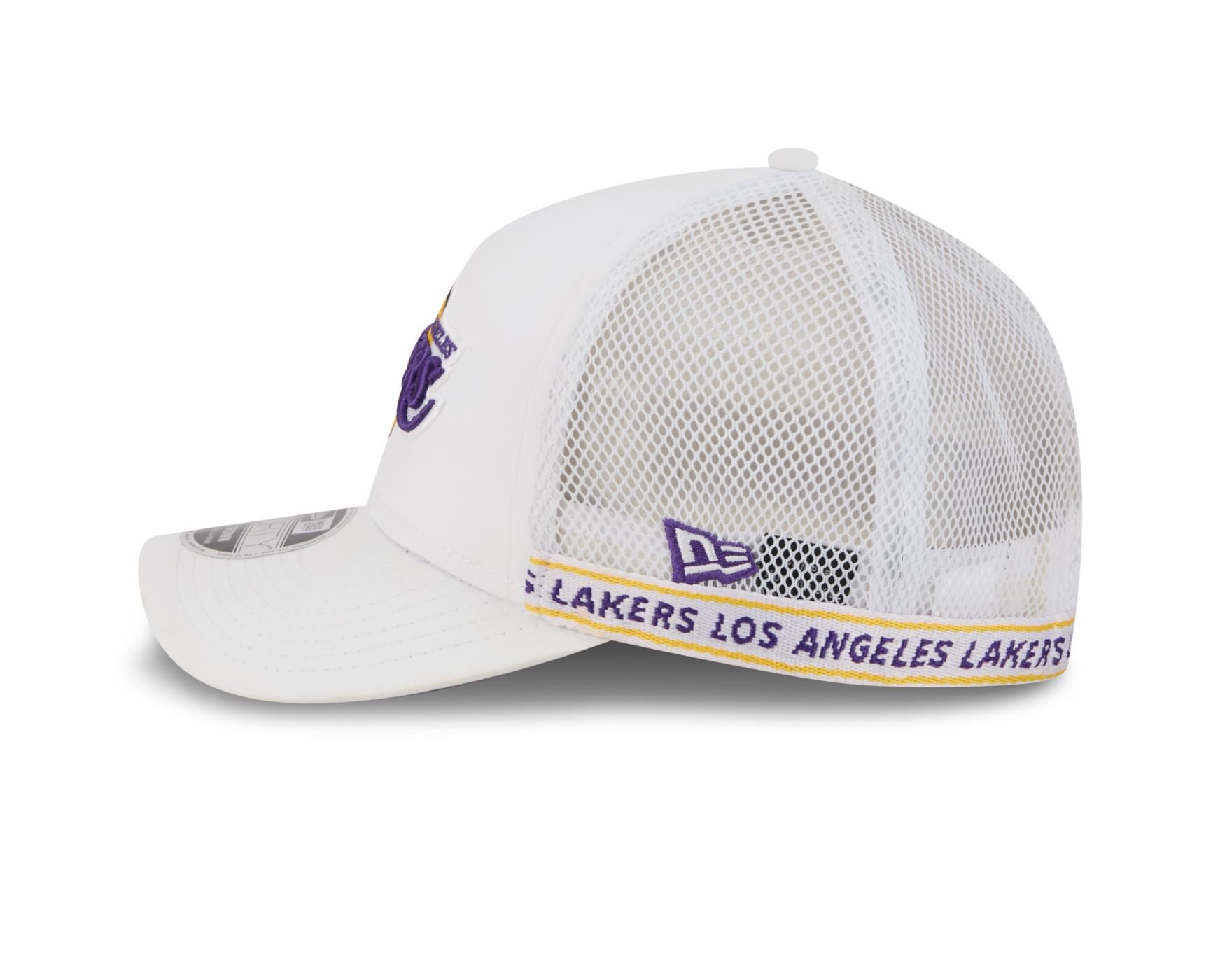 Bone New Era 9FORTY M-CROWN Los Angeles Lakers NBA Roxo Branco 7