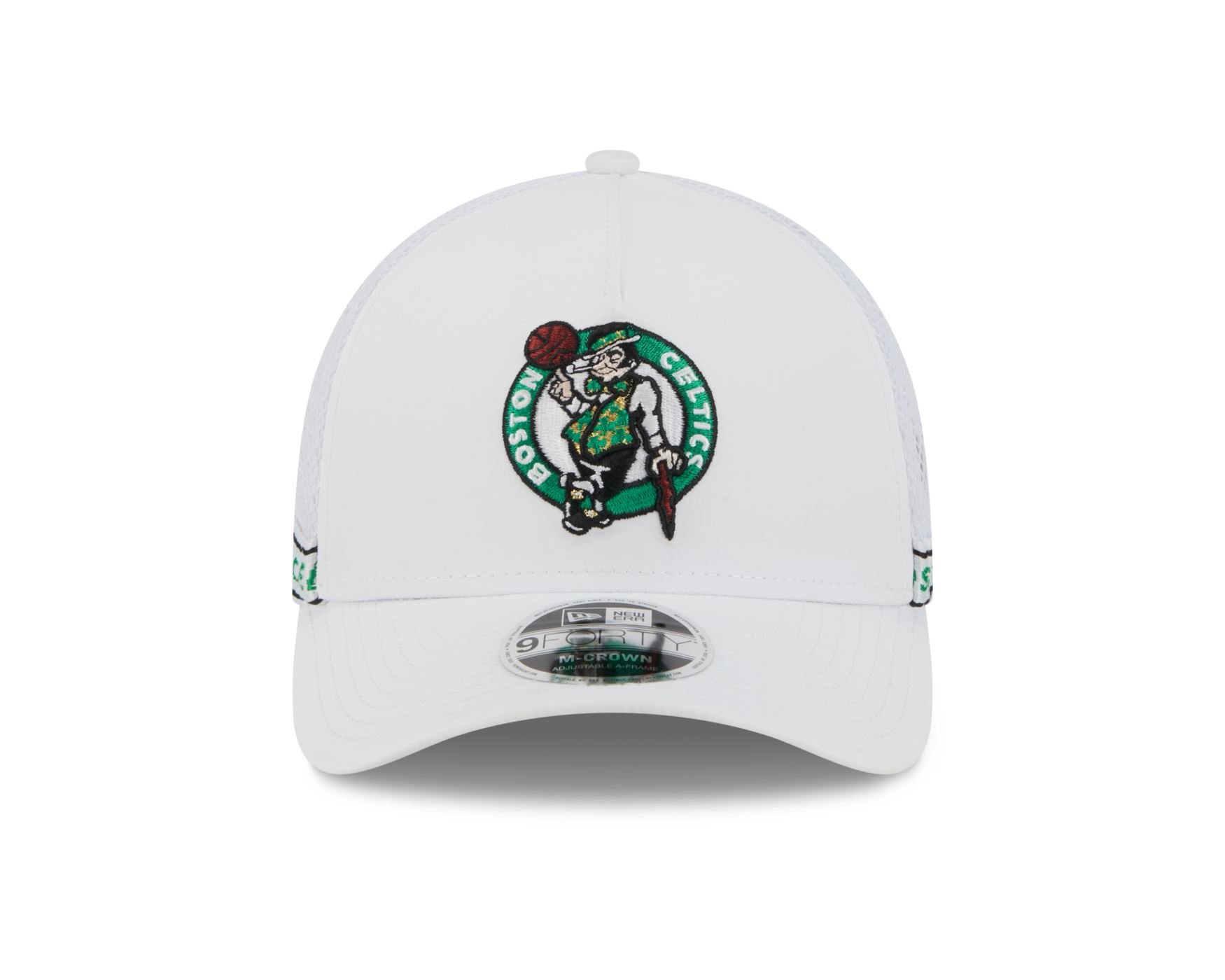 Bone New Era 9FORTY M-CROWN Boston Celtics NBA Verde Branco 2