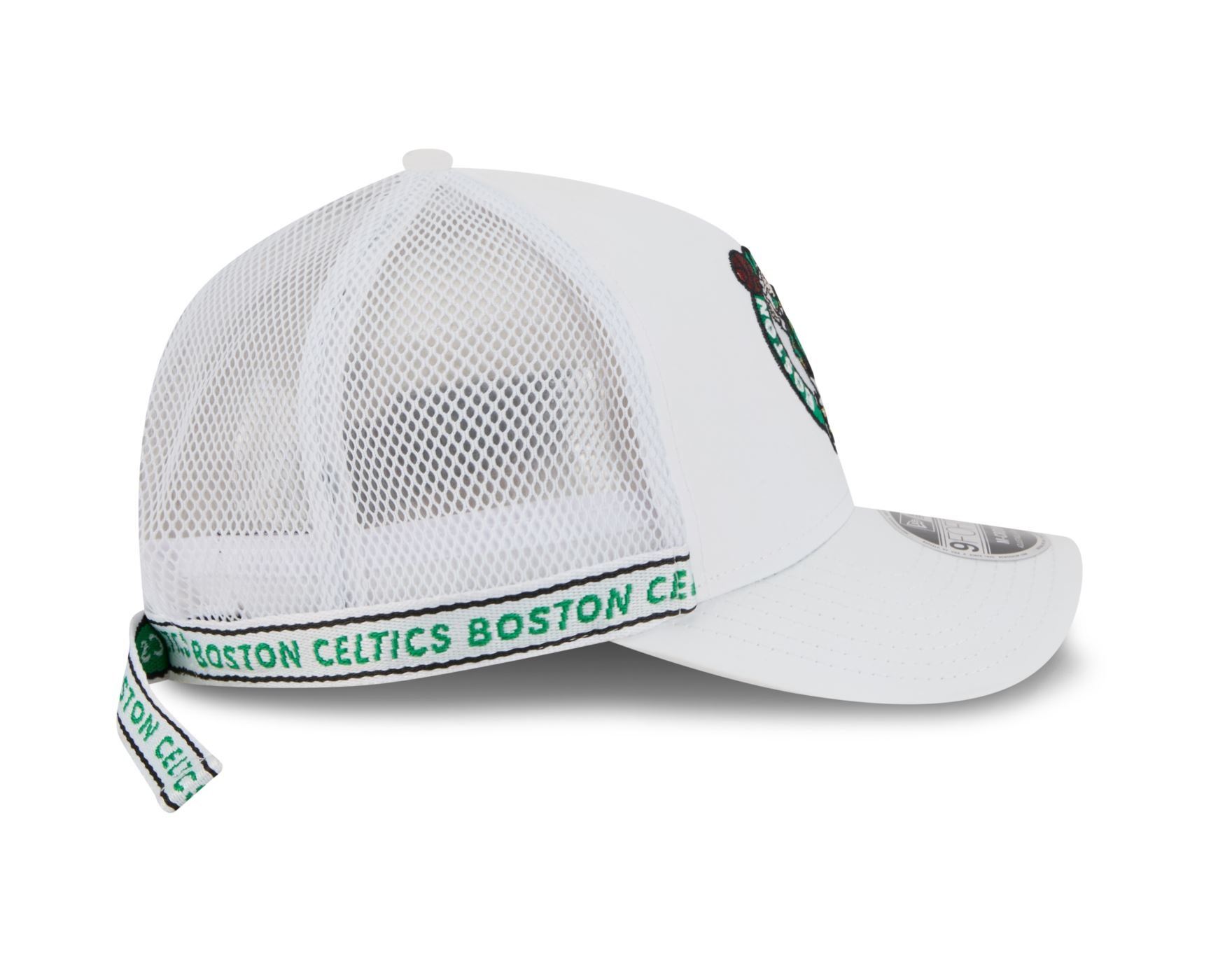 Bone New Era 9FORTY M-CROWN Boston Celtics NBA Verde Branco 4