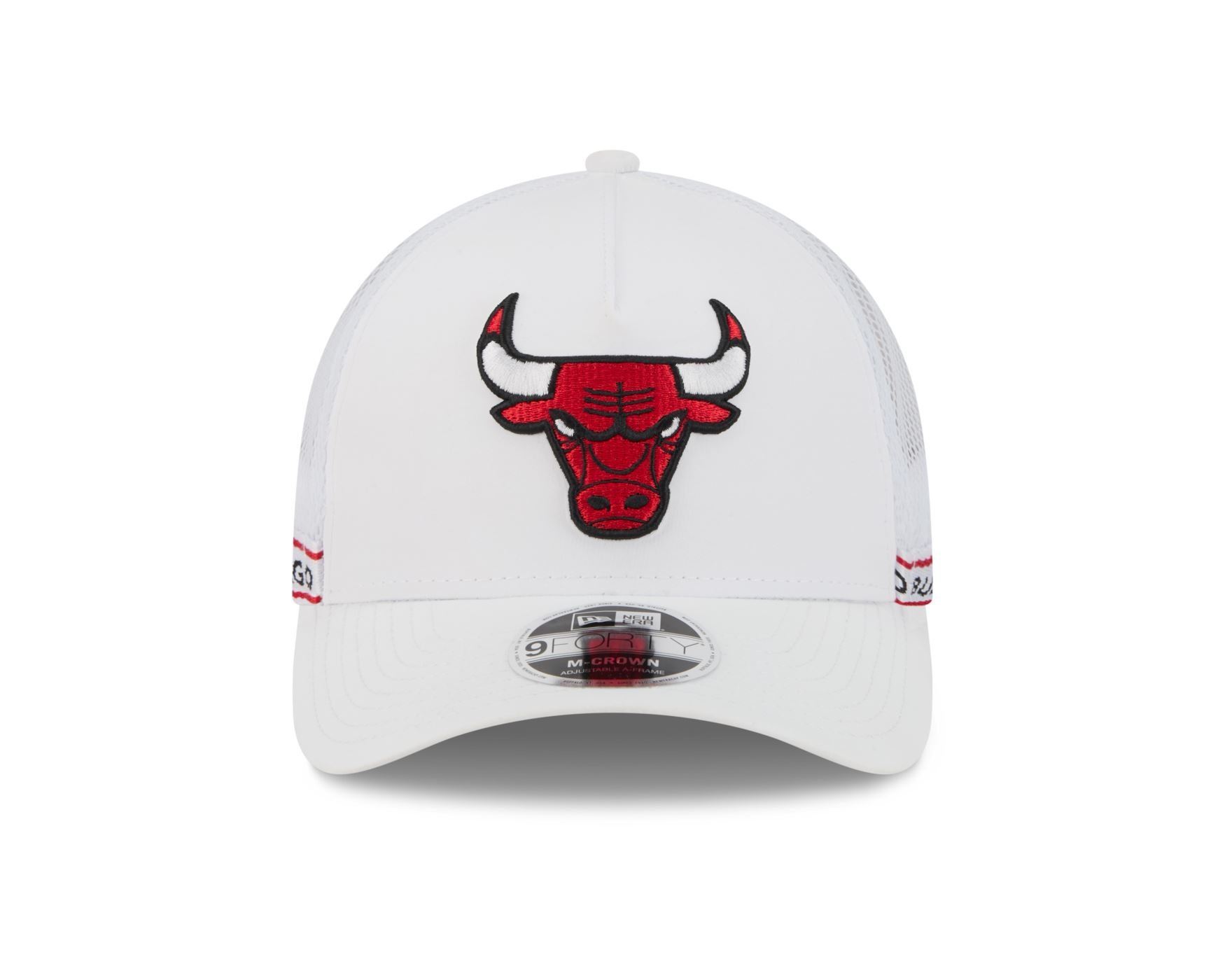 Bone New Era 9FORTY M-CROWN Chicago Bulls NBA Preto Branco 2