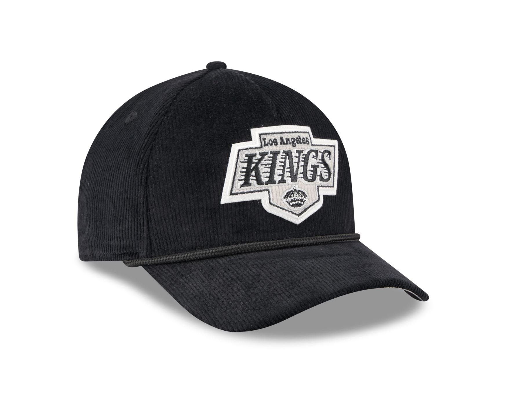 Bone New Era 9FORTY M-CROWN A-FRAME Los Angeles Kings NHL Preto Preto 3