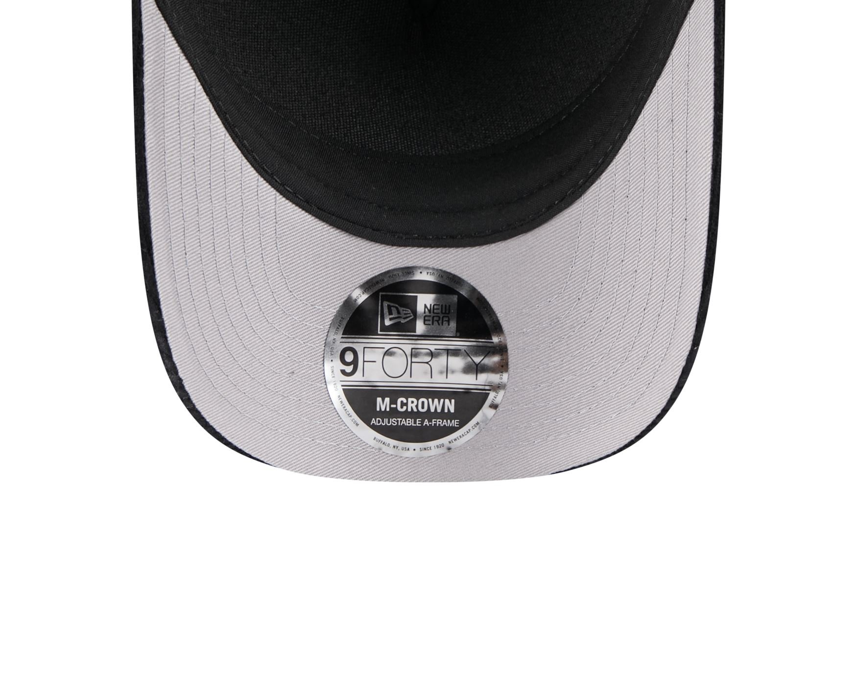 Bone New Era 9FORTY M-CROWN A-FRAME Los Angeles Kings NHL Preto Preto 6