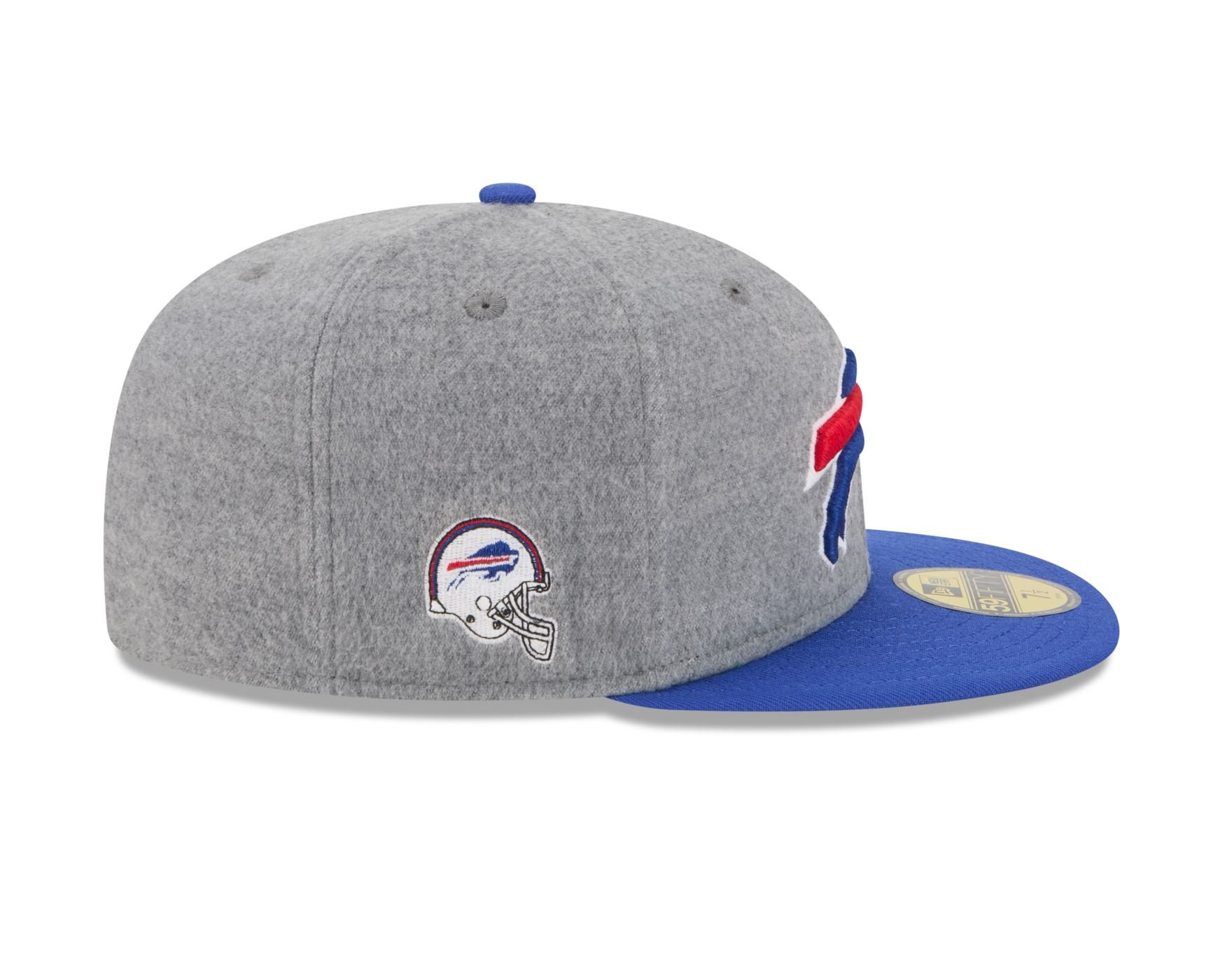 Bone New Era 59FIFTY Buffalo Bills NFL Azul Cinza/Azul 4