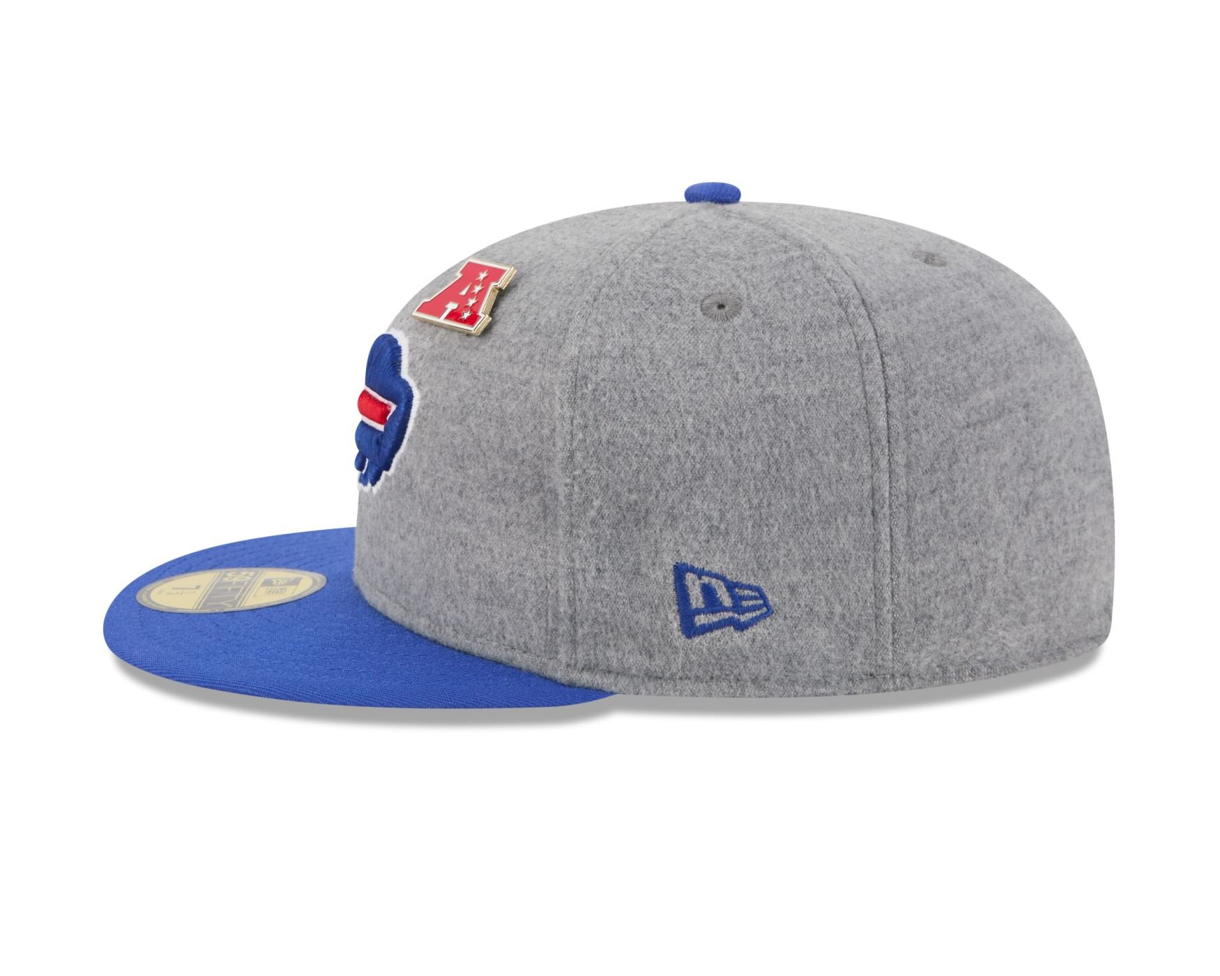 Bone New Era 59FIFTY Buffalo Bills NFL Azul Cinza/Azul 7