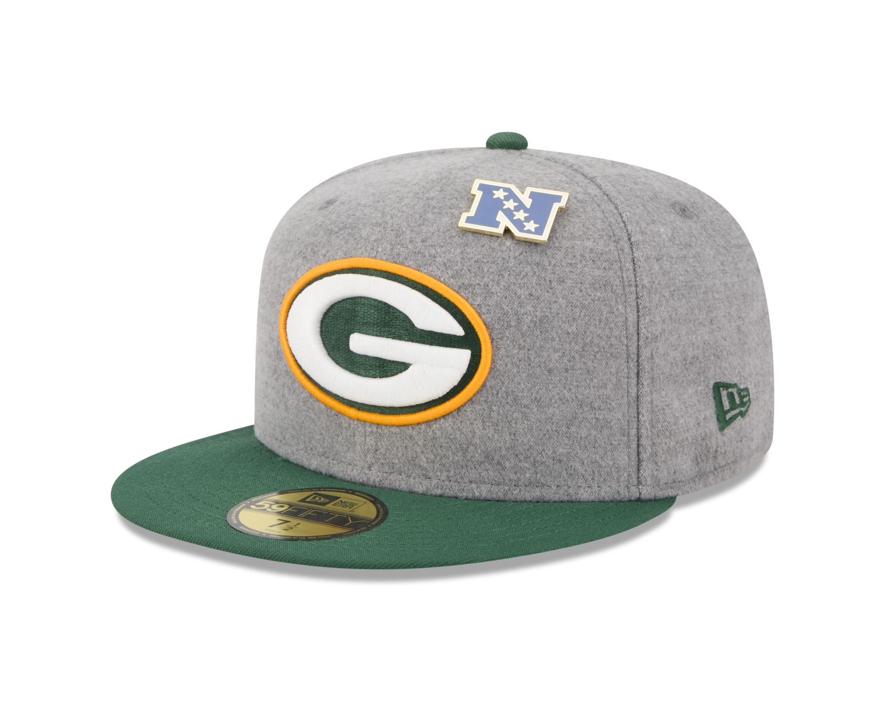 Bone New Era 59FIFTY Green Bay Packers NFL Verde