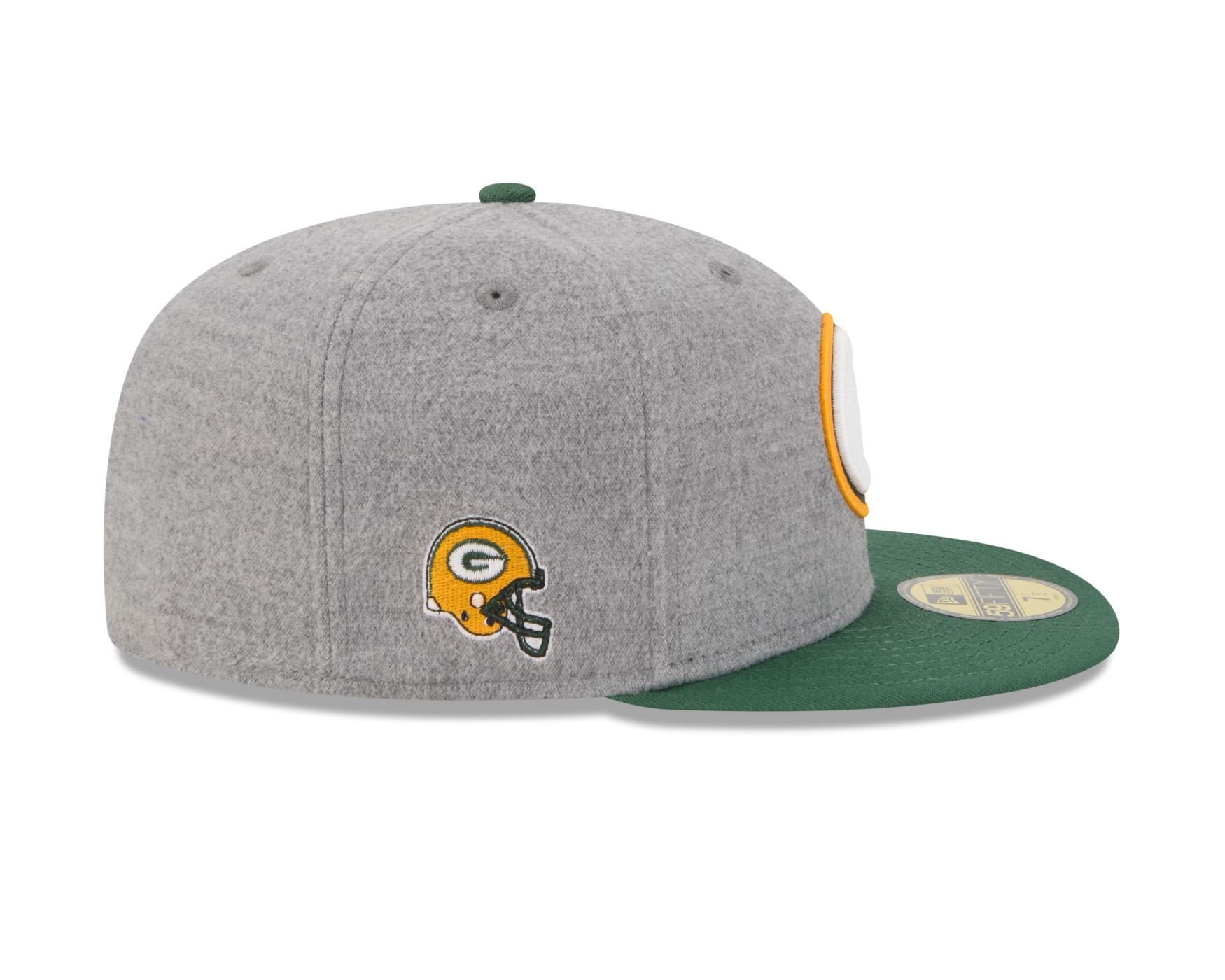 Bone New Era 59FIFTY Green Bay Packers NFL Verde Cinza/Verde 4