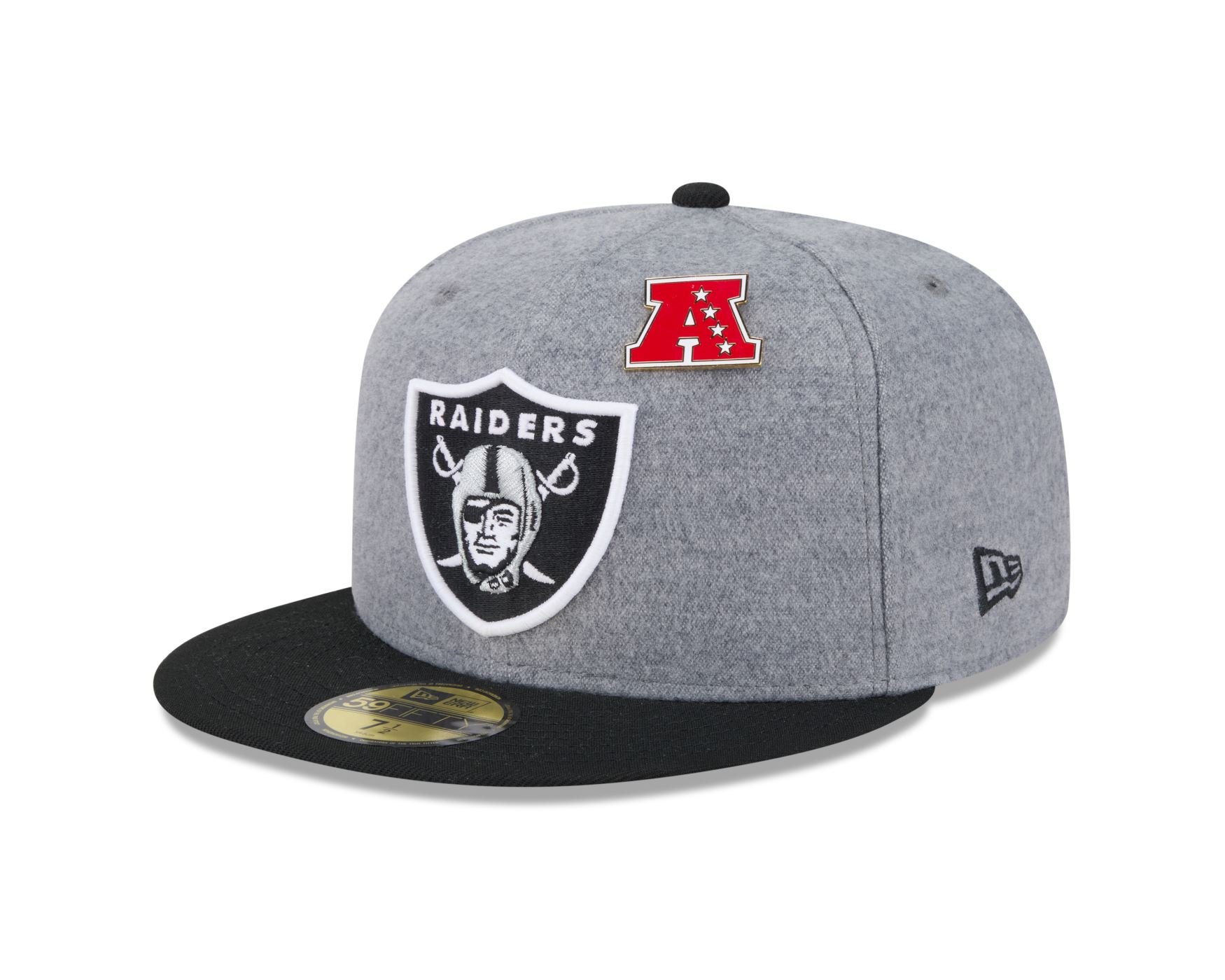 Bone New Era 59FIFTY Las Vegas Raiders NFL Preto