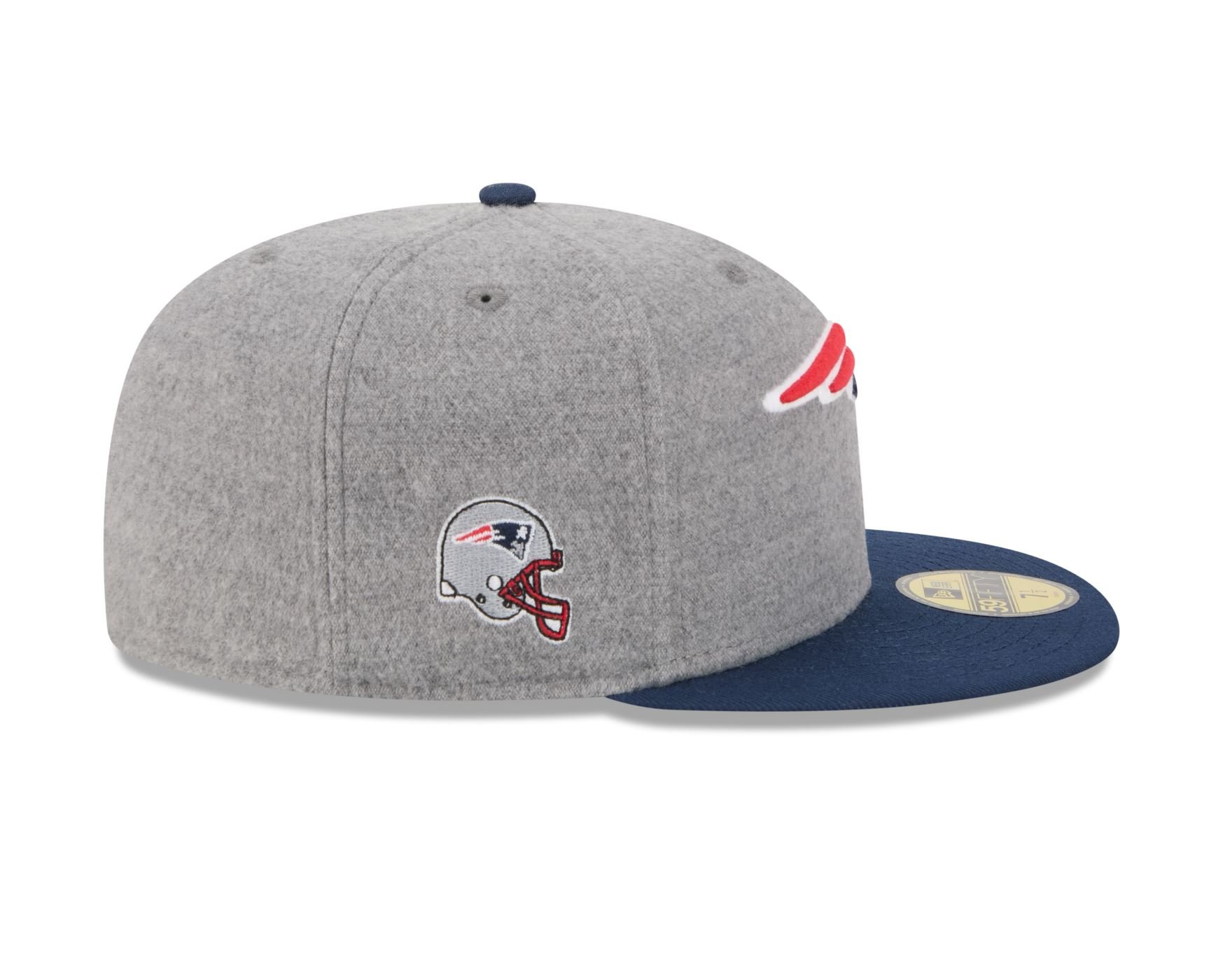 Bone New Era 59FIFTY New England Patriots NFL Azul Cinza/Azul 4