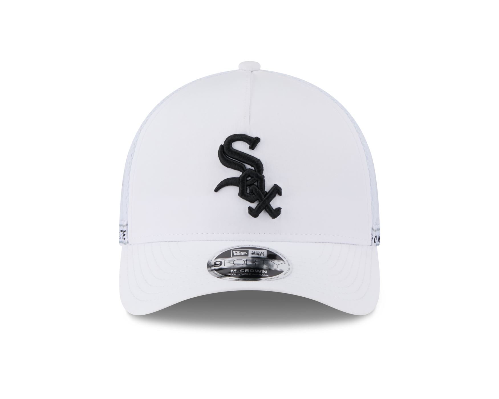 Bone New Era 9FORTY M-CROWN Chicago White Sox MLB Preto Branco 2