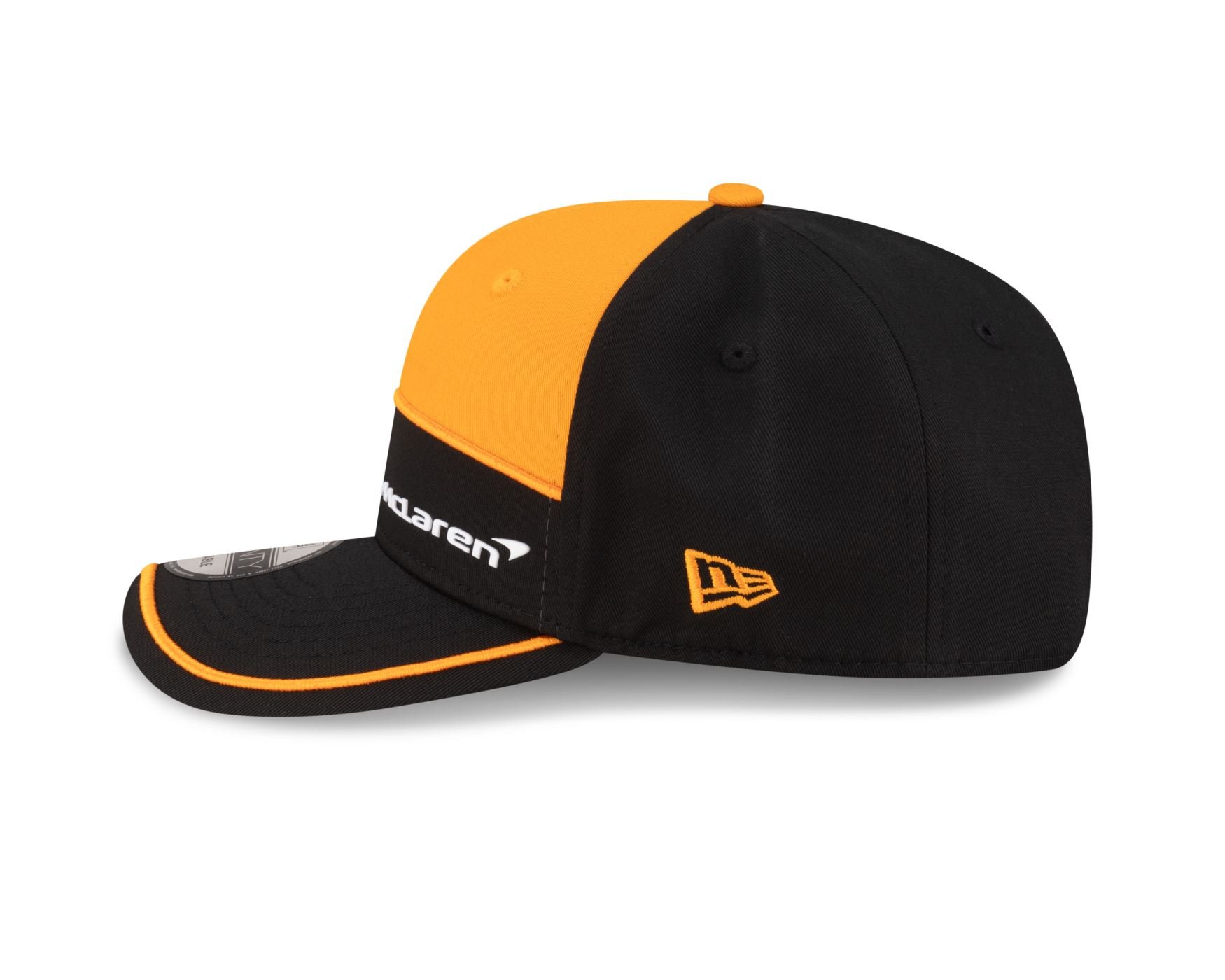 Bone New Era 9SEVENTY Strtch Snap Mclaren Racing Preto Preto/Amarelo 7