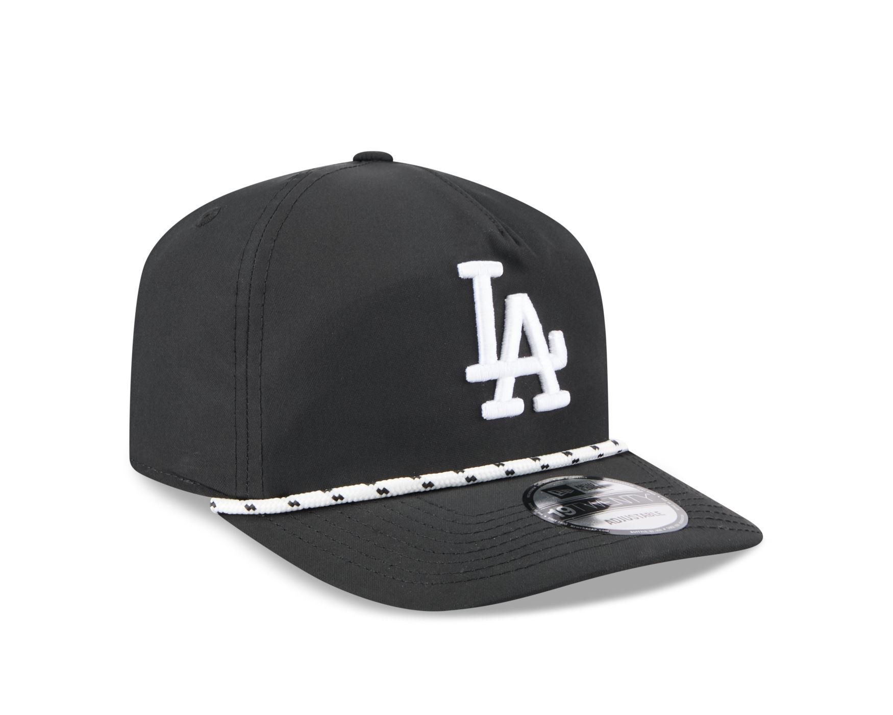 Bone New Era 19TWENTY Los Angeles Dodgers MLB Preto Preto 3