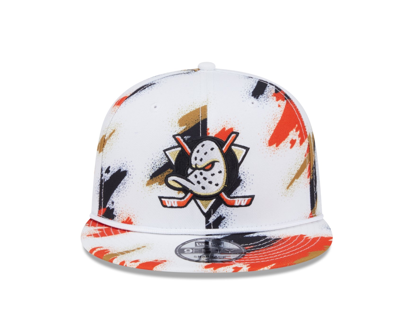 Bone New Era 9FIFTY SNAPBACK Anaheim Ducks NHL Branco Branco 2