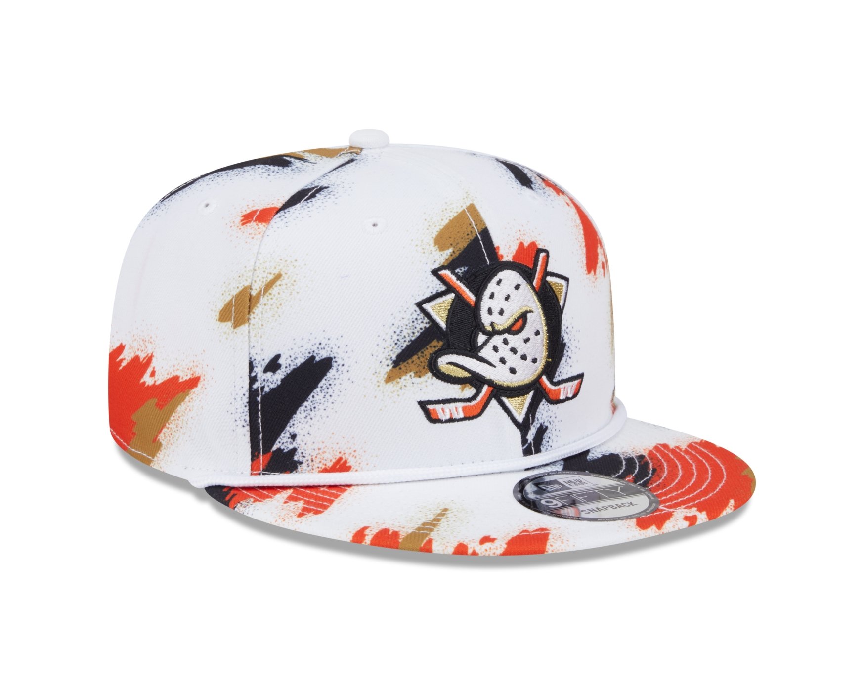 Bone New Era 9FIFTY SNAPBACK Anaheim Ducks NHL Branco Branco 3