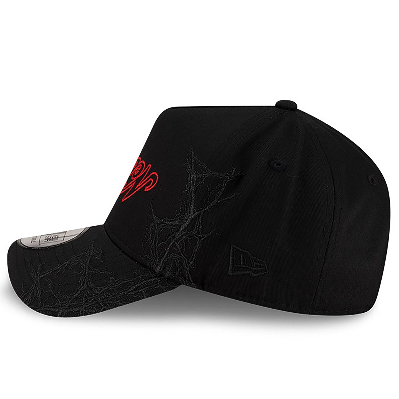 Bone New Era  9FORTY A-Frame Branded Preto Preto 6