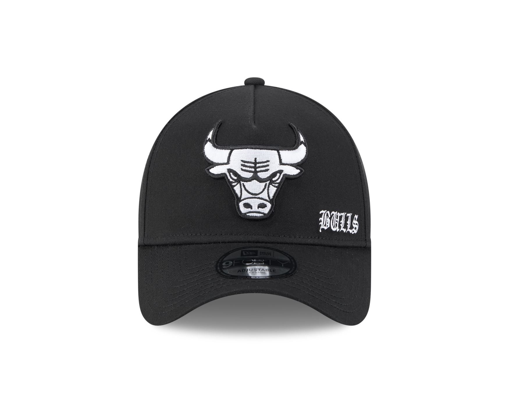 Bone New Era 9FORTY A-Frame Chicago Bulls NBA Preto Preto 2