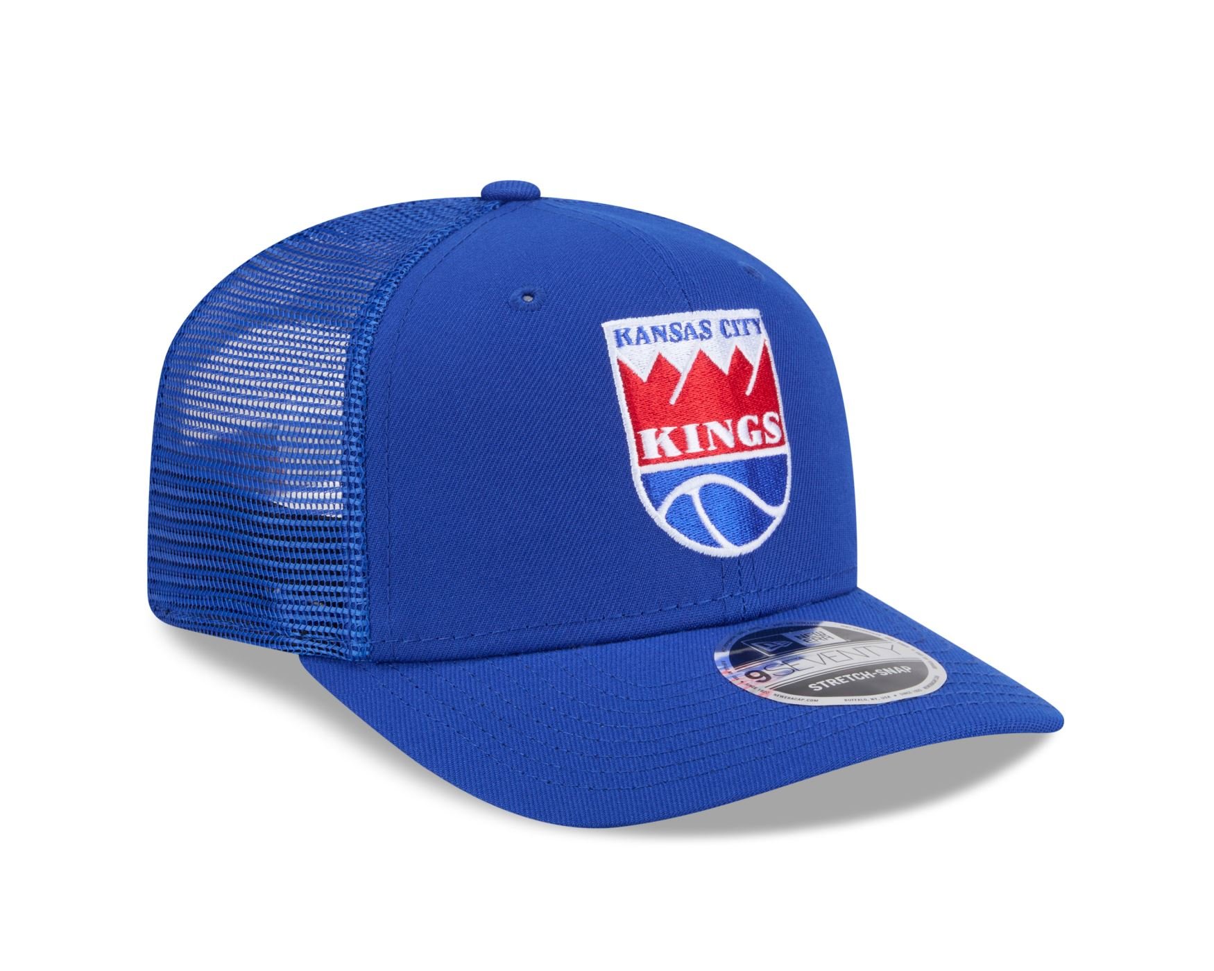 Bone New Era 9SEVENTY STRETCH SNAP Kansas City Kings NBA Azul Azul 3