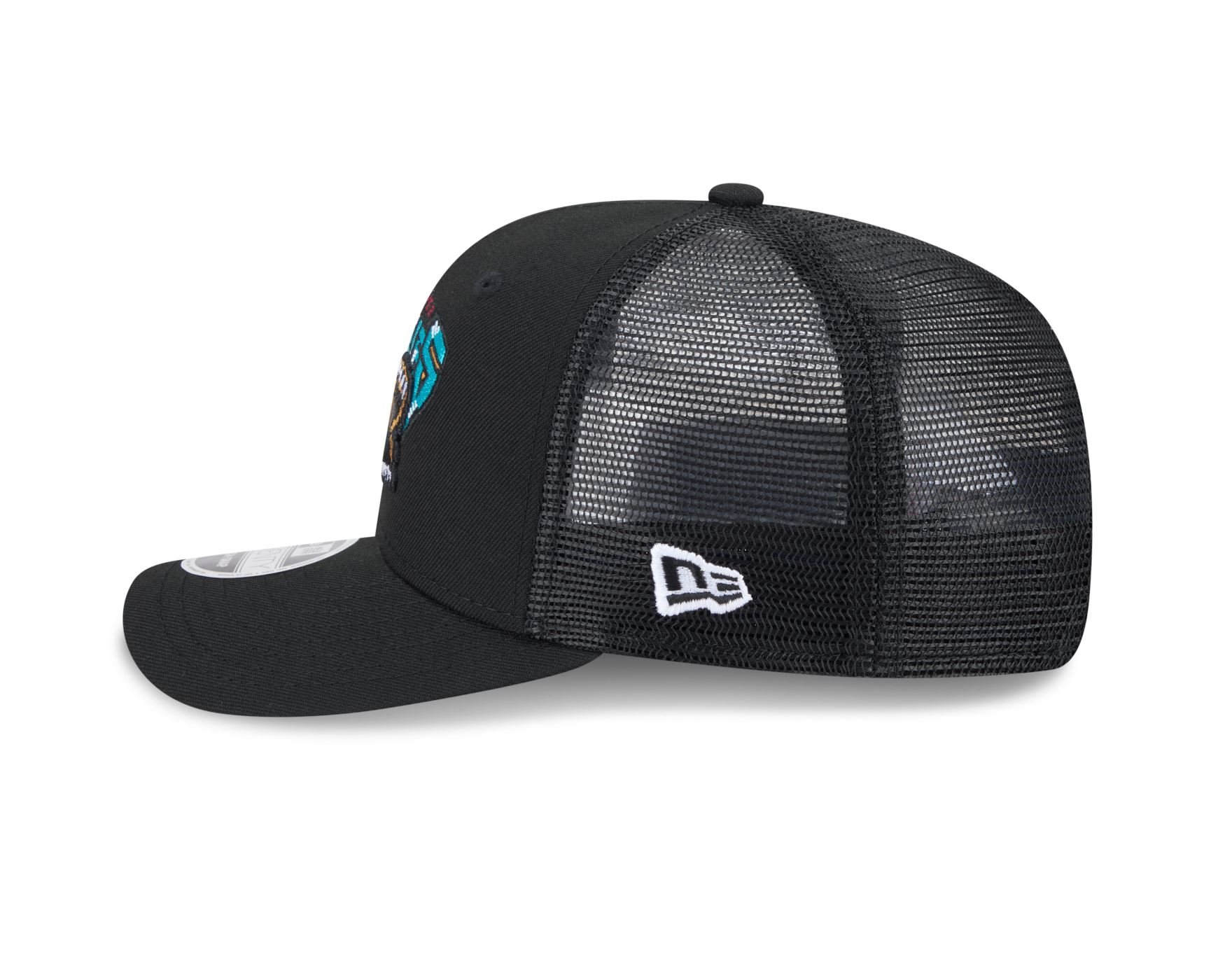 Bone New Era 9SEVENTY STRETCH SNAP Vancouver Grizzlies NBA Preto Preto 7