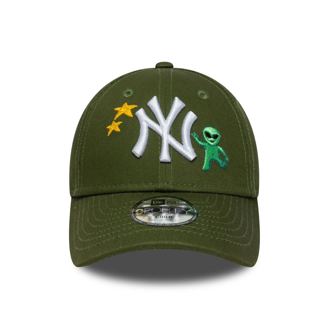 Bone New Era 9FORTY New York Yankees MLB Verde Verde 2