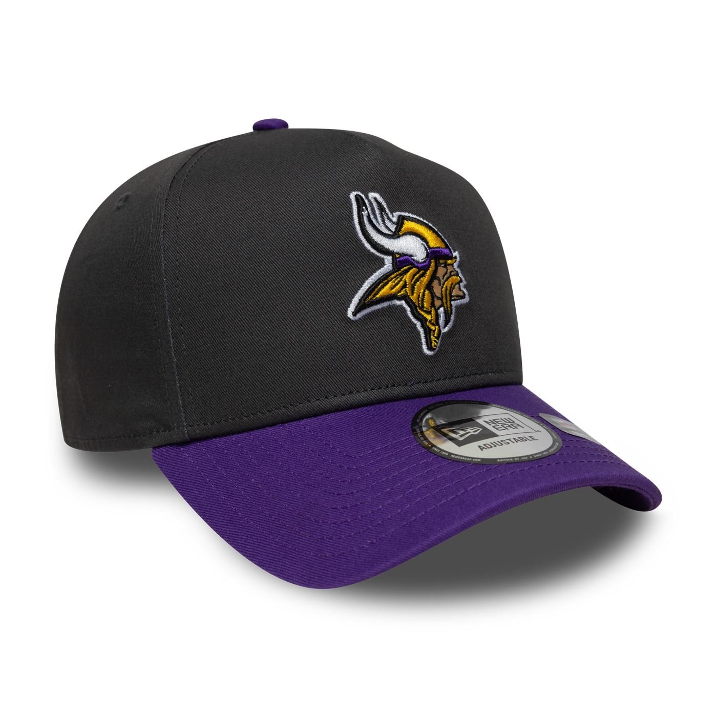 Bone New Era  9FORTY A-Frame Minnesota Vikings NFL Cinza Cinza/Roxo 3