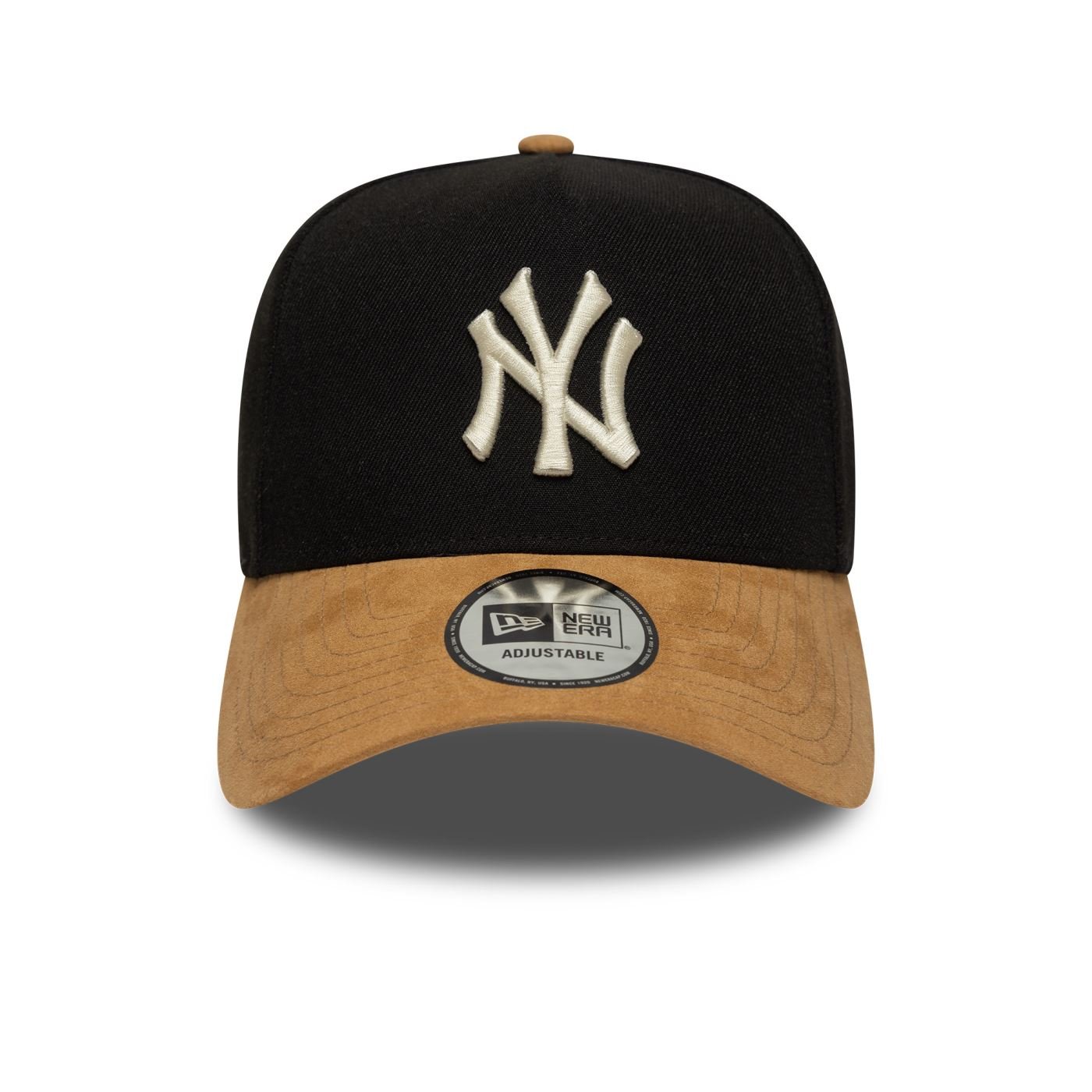 Bone New Era  9FORTY A-Frame New York Yankees MLB Preto Preto/Bege 2