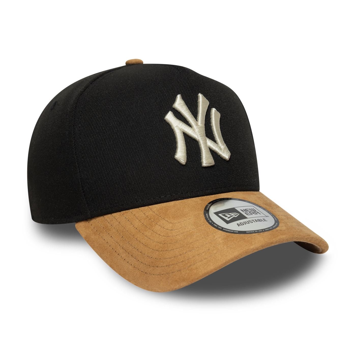 Bone New Era  9FORTY A-Frame New York Yankees MLB Preto Preto/Bege 3