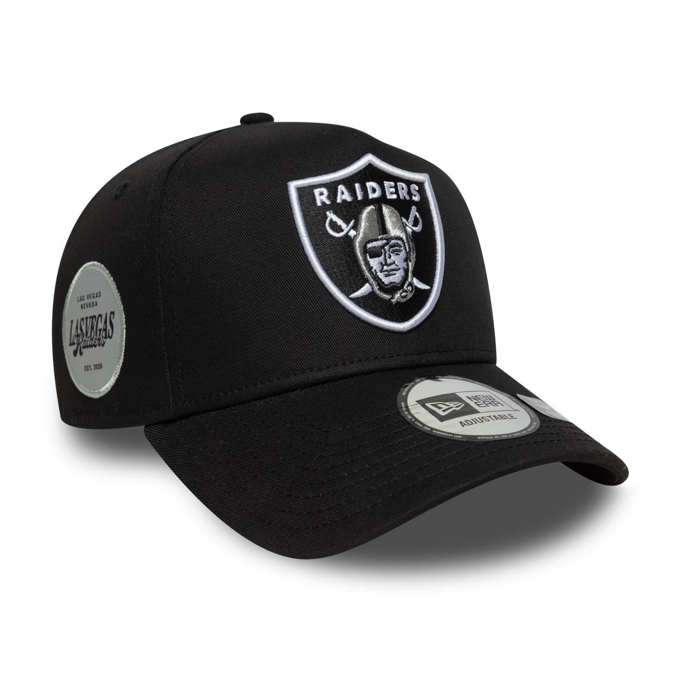 Bone New Era  9FORTY A-Frame Las Vegas Raiders NFL Preto Preto 3