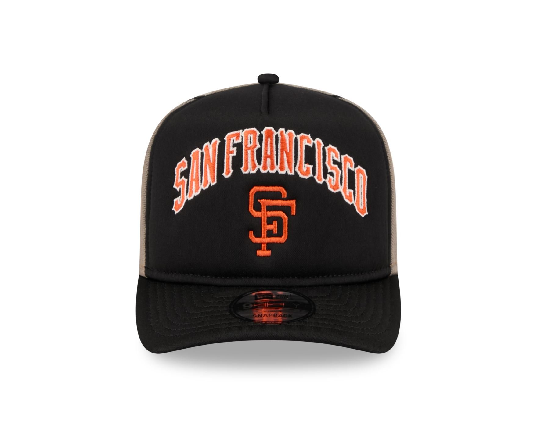 Bone New Era 9FORTY A-FRAME SNAPBACK San Francisco Giants MLB Preto Preto 2