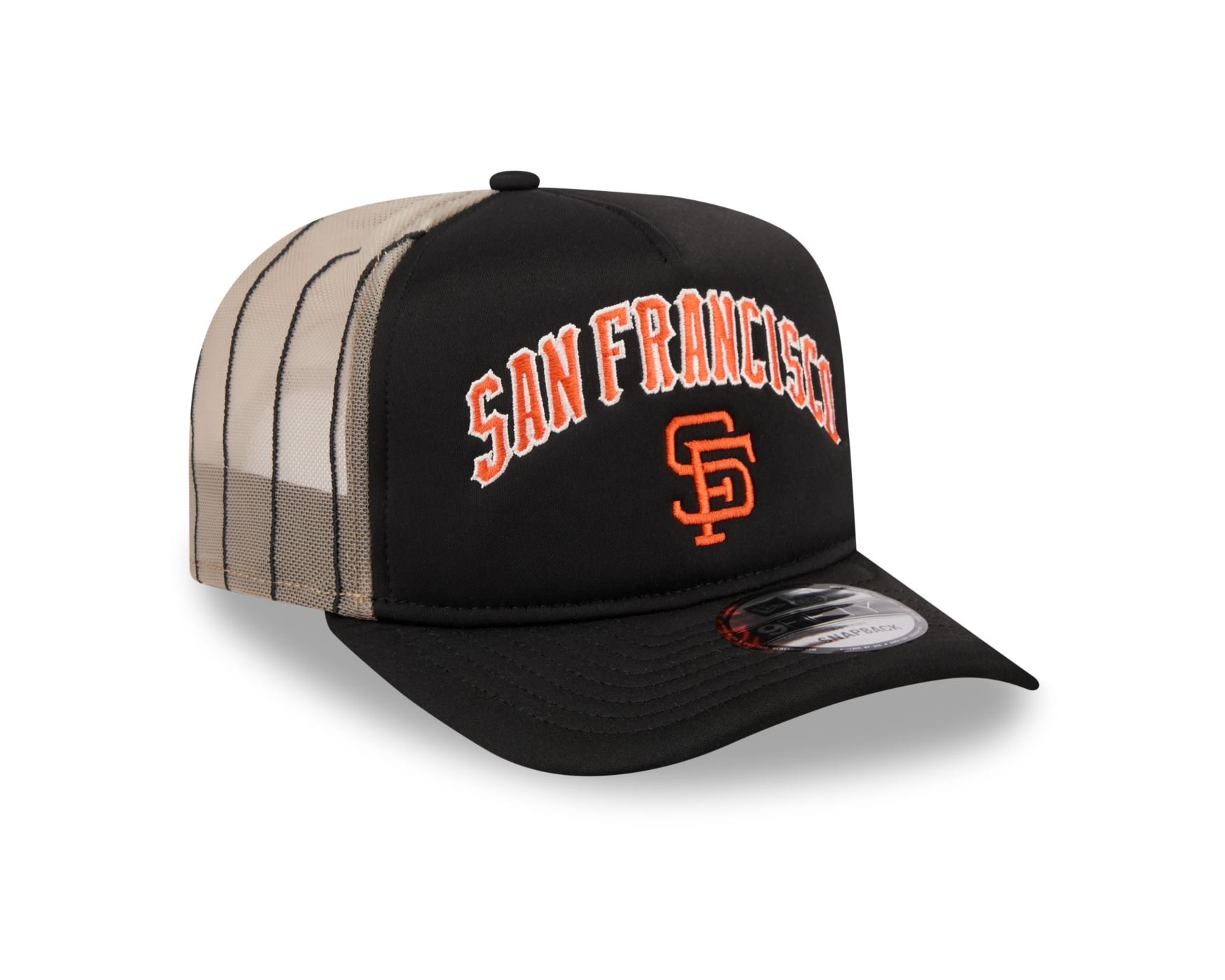 Bone New Era 9FORTY A-FRAME SNAPBACK San Francisco Giants MLB Preto Preto 3