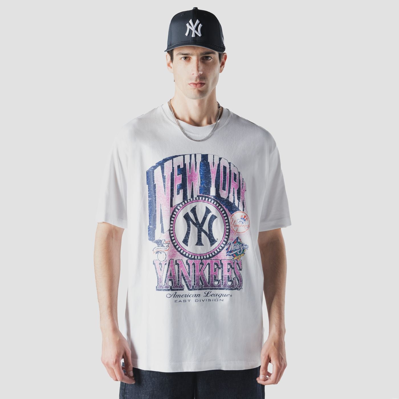 Camiseta New Era Oversize New York Yankees MLB Branco