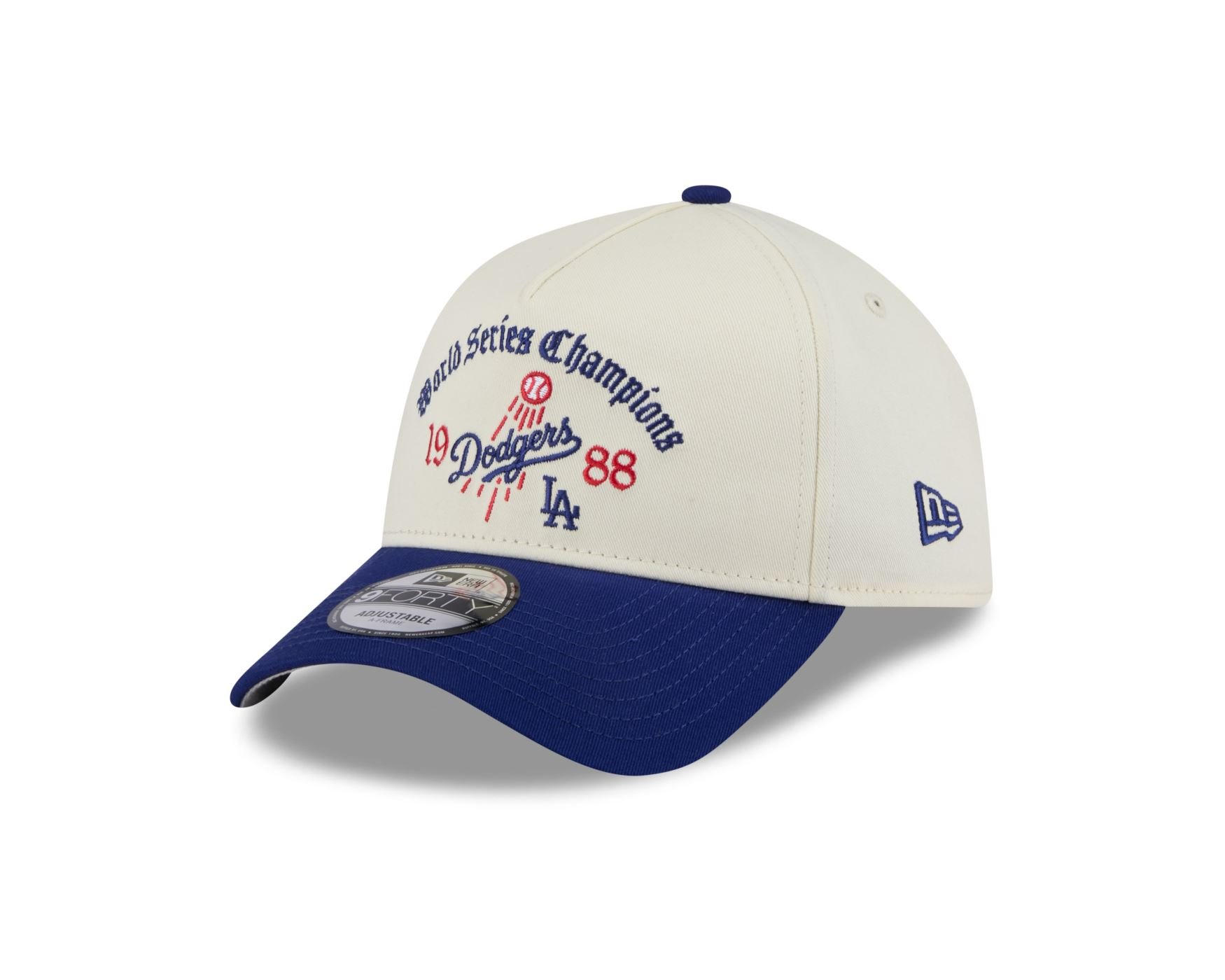 Bone New Era  9FORTY A-Frame Los Angeles Dodgers MLB Branco