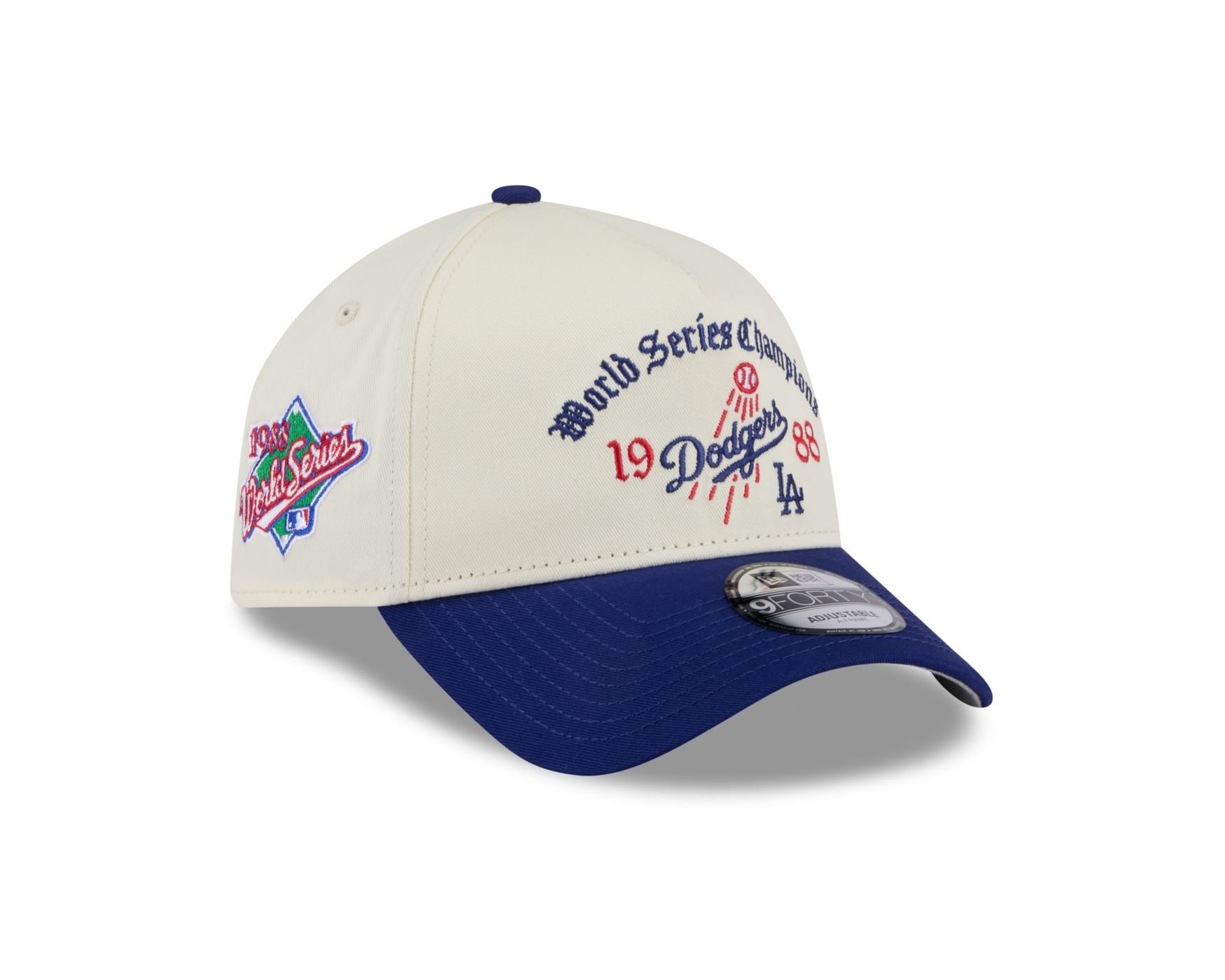 Bone New Era  9FORTY A-Frame Los Angeles Dodgers MLB Branco Branco 3