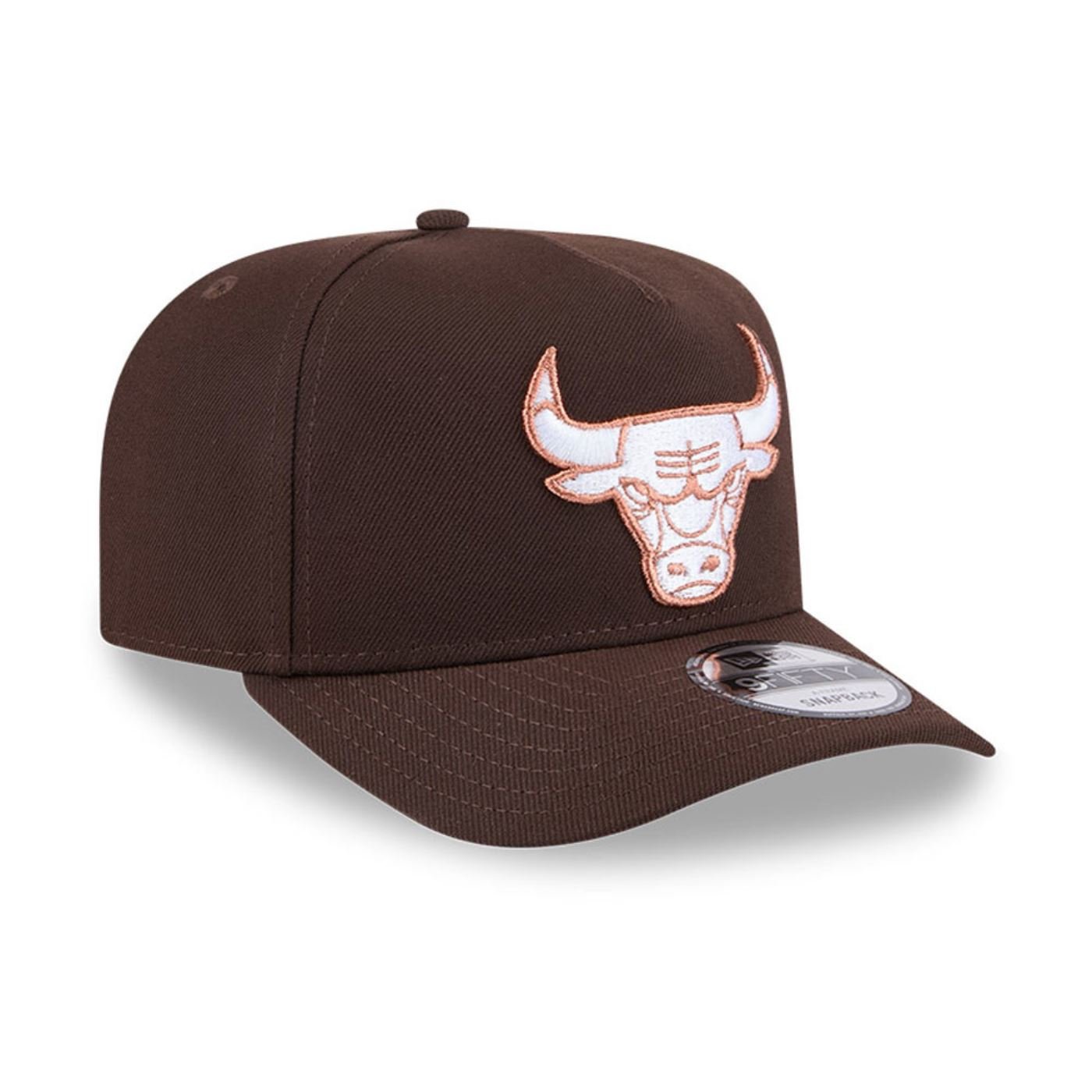 Bone New Era 9FIFTY A-FRAME SNAPBACK Chicago Bulls NBA Marrom Marrom 3