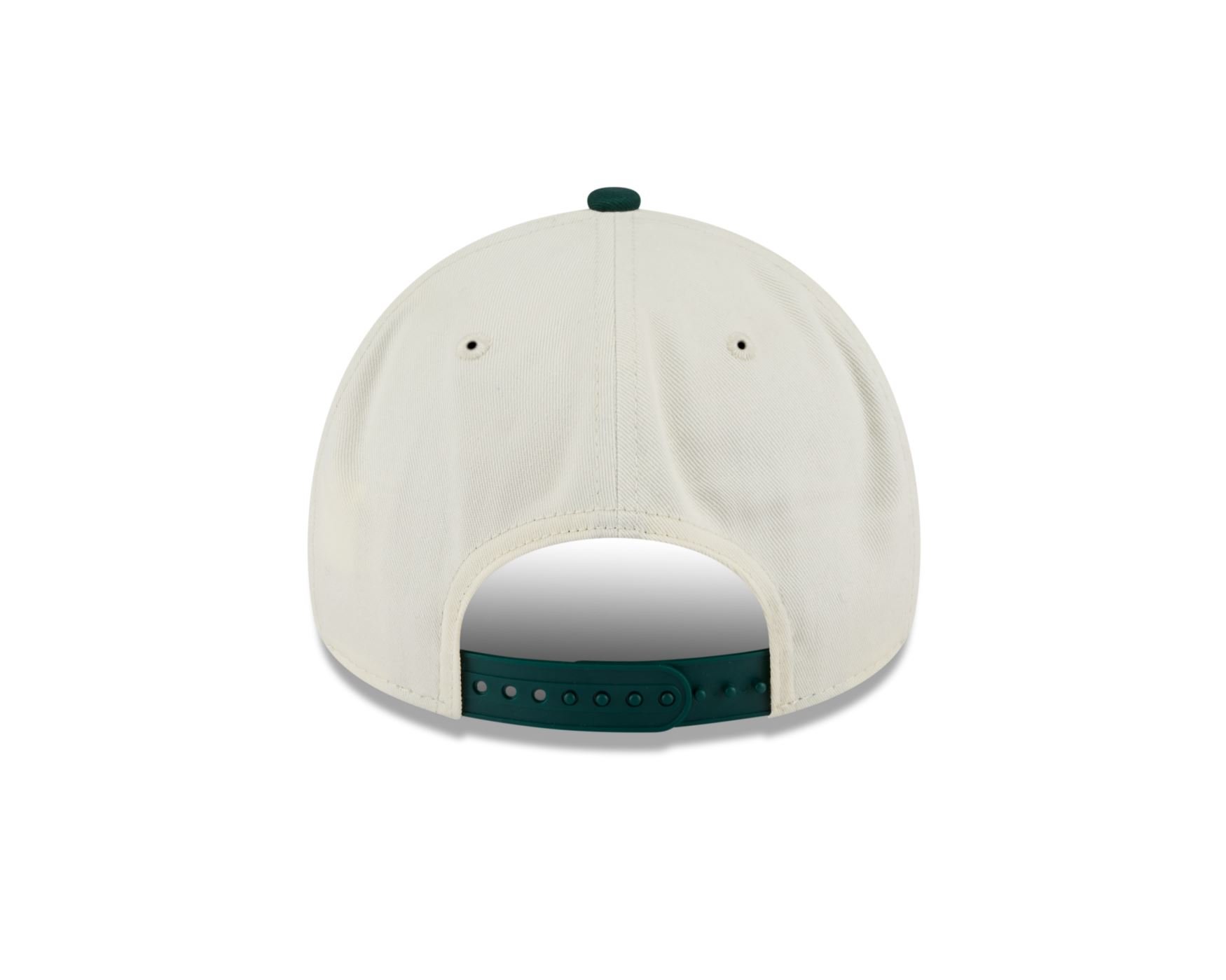 Bone New Era 9FORTY A-Frame Oakland Athletics MLB Branco Branco/Verde 5