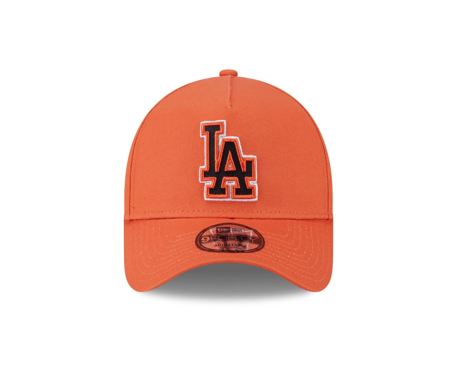 Bone New Era 9FORTY A-FRAME SNAPBACK Los Angeles Dodgers MLB Laranja Laranja 2