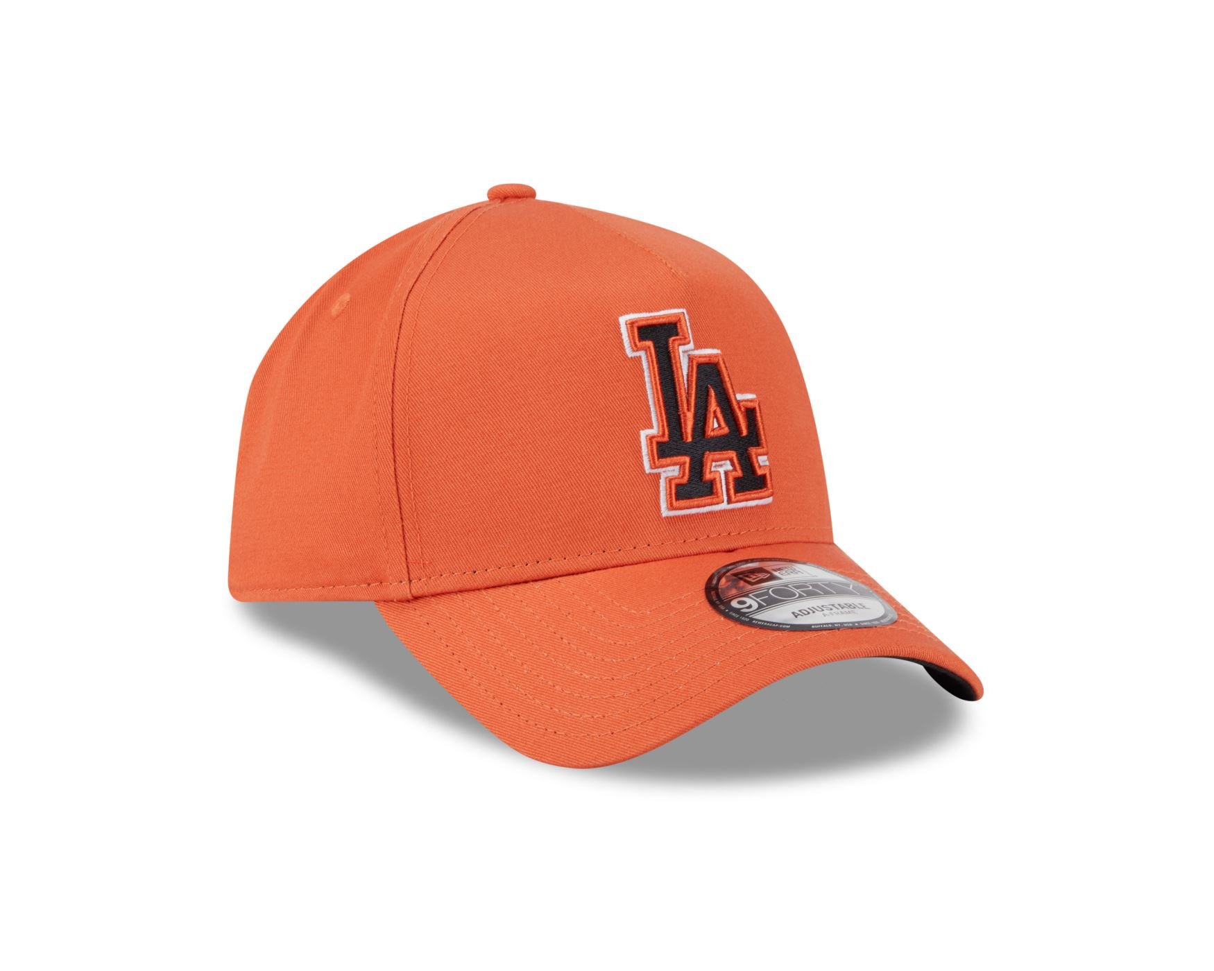 Bone New Era 9FORTY A-FRAME SNAPBACK Los Angeles Dodgers MLB Laranja Laranja 3