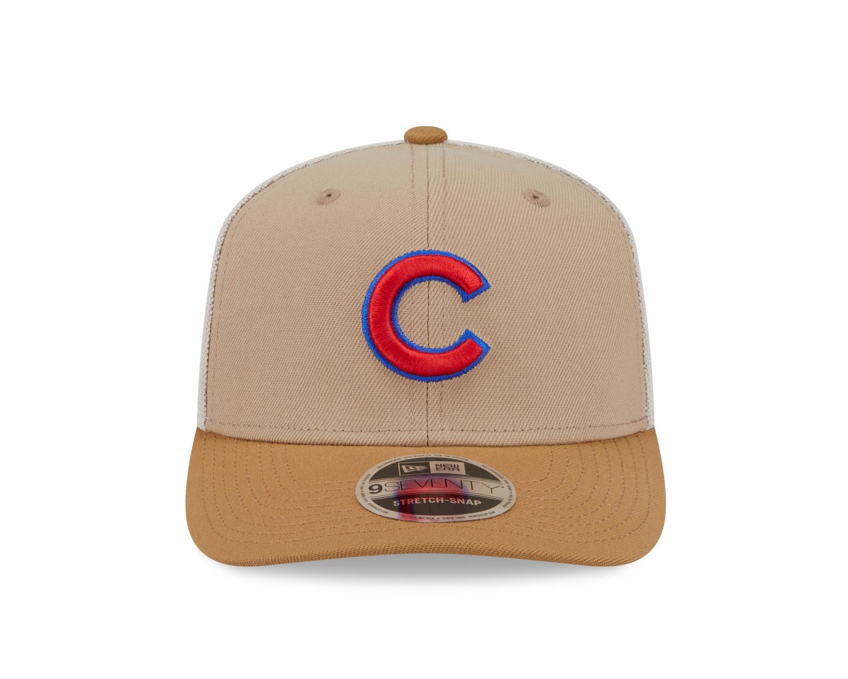 Bone New Era 9SEVENTY STRETCH SNAP Chicago Cubs MLB Bege Bege 2
