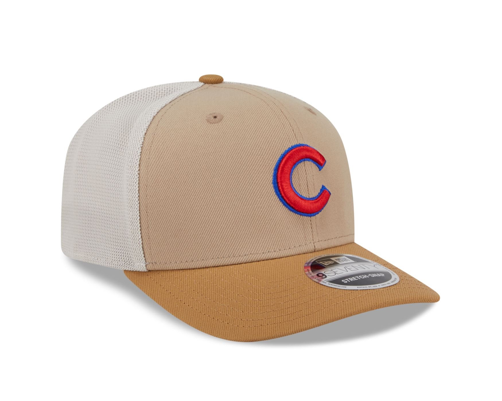 Bone New Era 9SEVENTY STRETCH SNAP Chicago Cubs MLB Bege Bege 3
