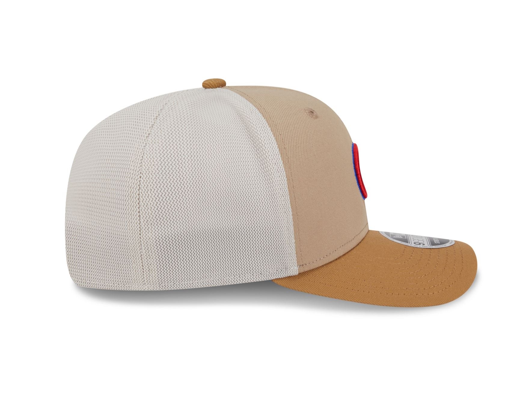 Bone New Era 9SEVENTY STRETCH SNAP Chicago Cubs MLB Bege Bege 4